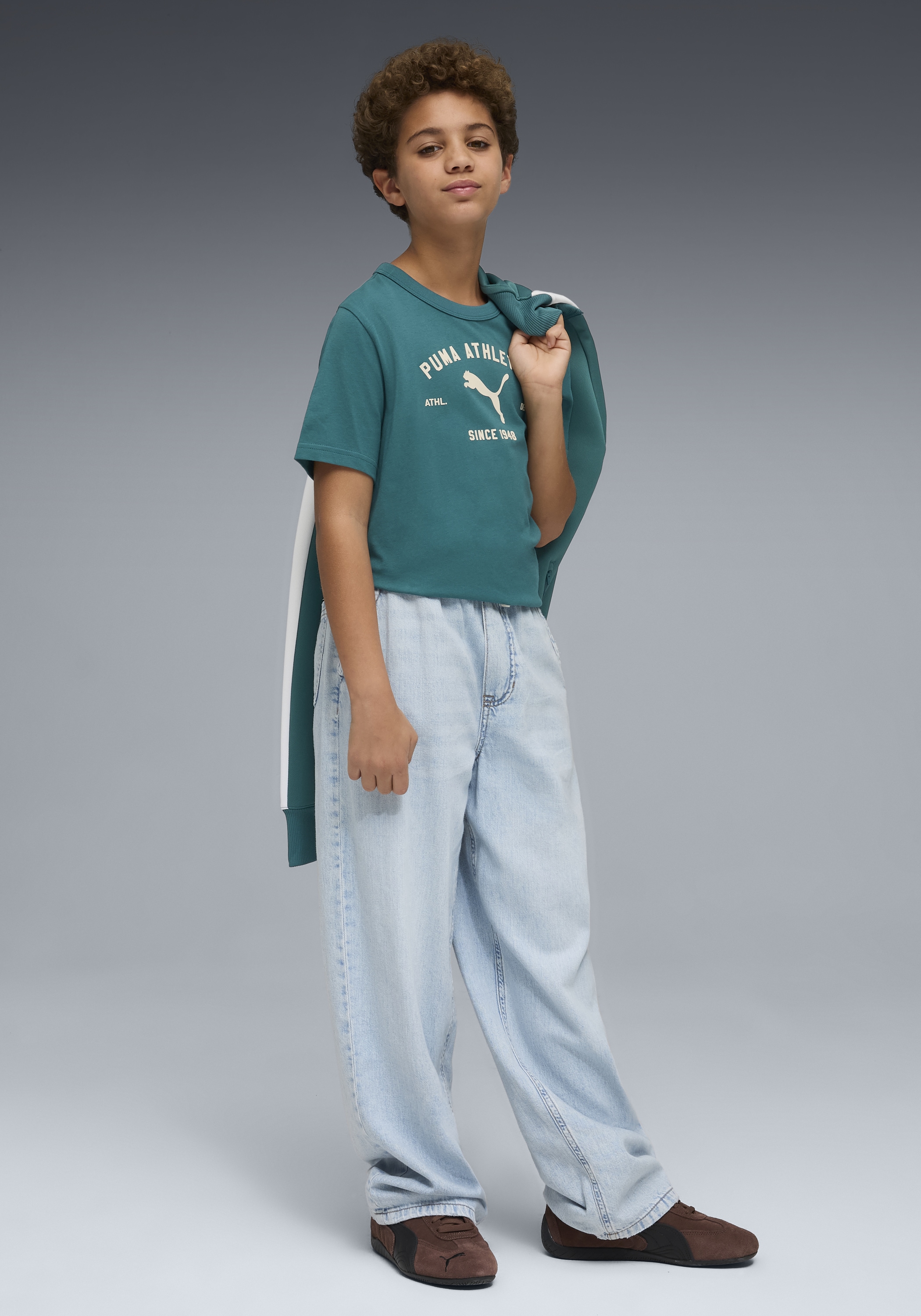 PUMA T-shirt »CLASS GRAPHIC TEE B« coupe régulière, manches courtes, col rond, pour adolescents