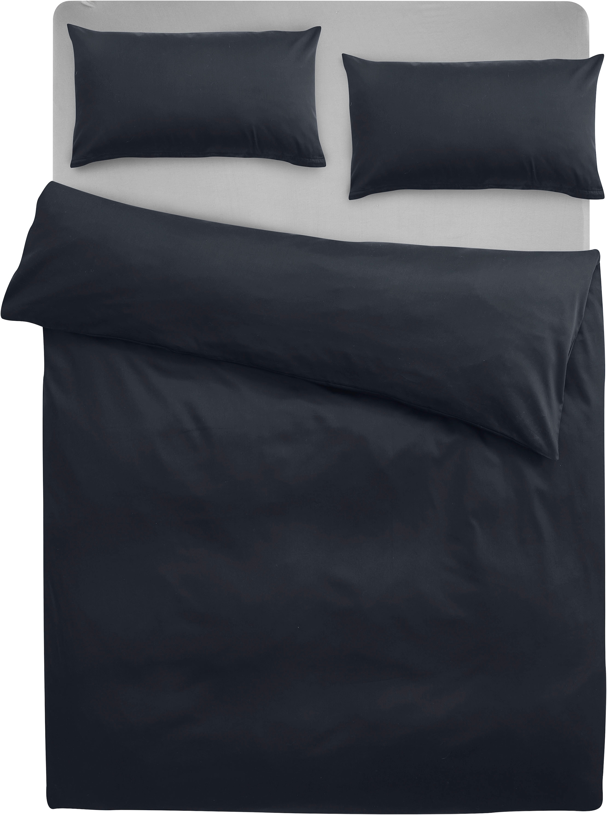 GOODproduct Bettwäsche »Mila ab Gr. 135x200 cm aus 100% Baumwolle« 2 zeitlos elegante Uni Bettwäsche in verschiedenen Premium Qualitäten