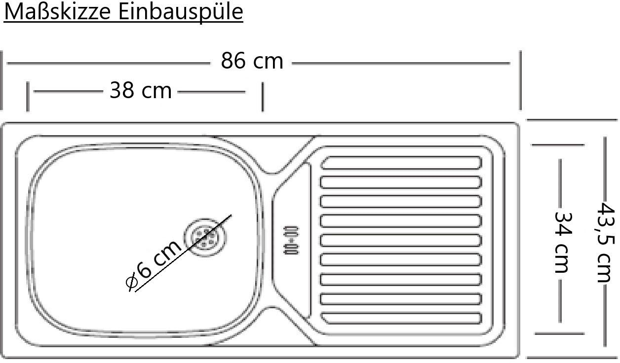 KOCHSTATION Winkelküche »KS-Riesa« Stellbreite 390/180 cm, ohne E-Geräte