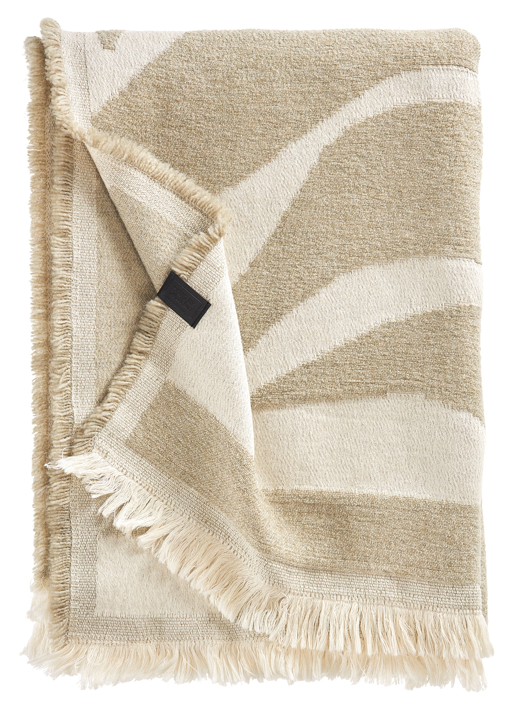 SCHÖNER WOHNEN-Kollektion Couverture d'intérieur »View« mit zweifarbigem Blättermotiv