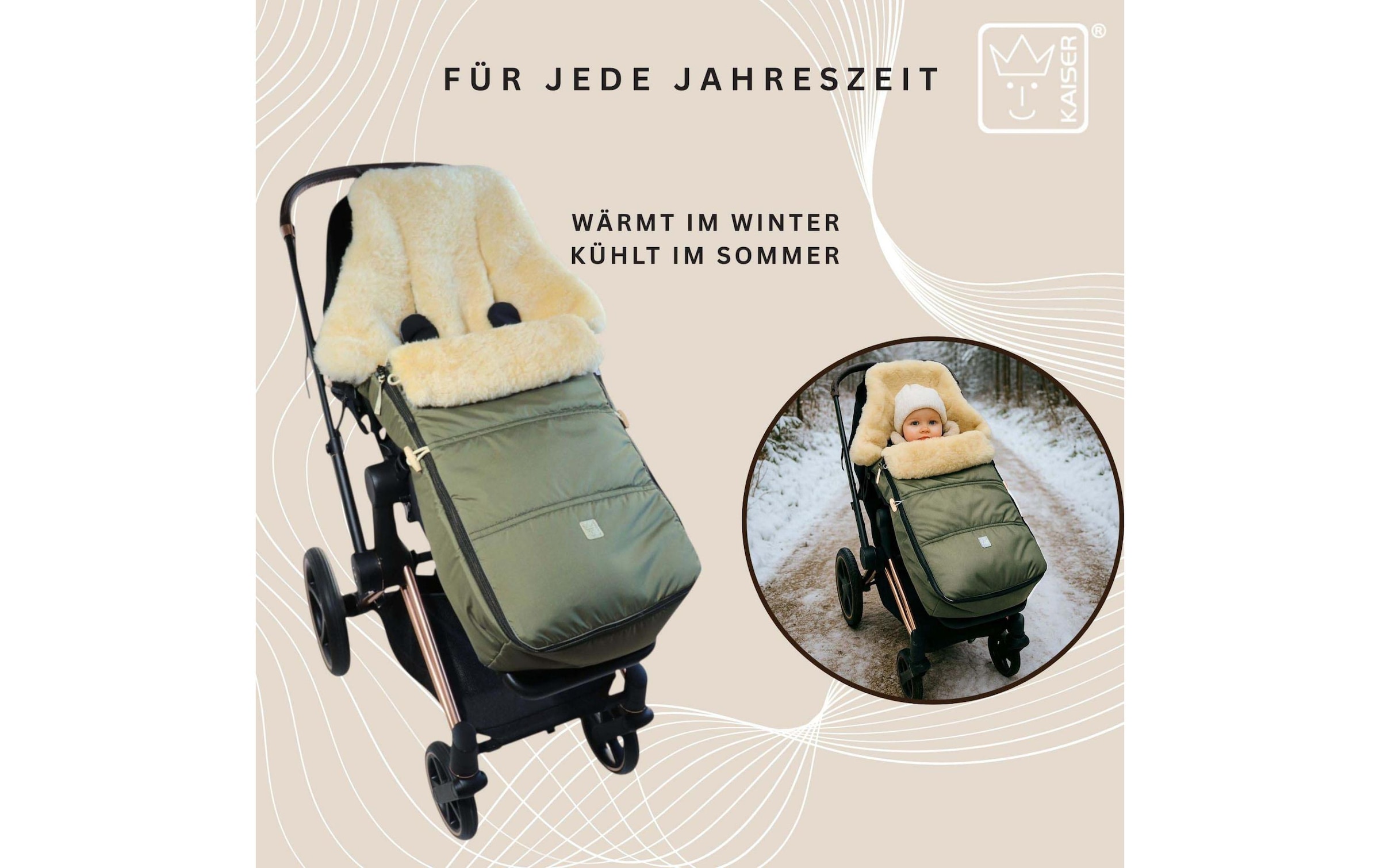 Kaiser Fusssack »Dublas 2.0 aus Lammfell«