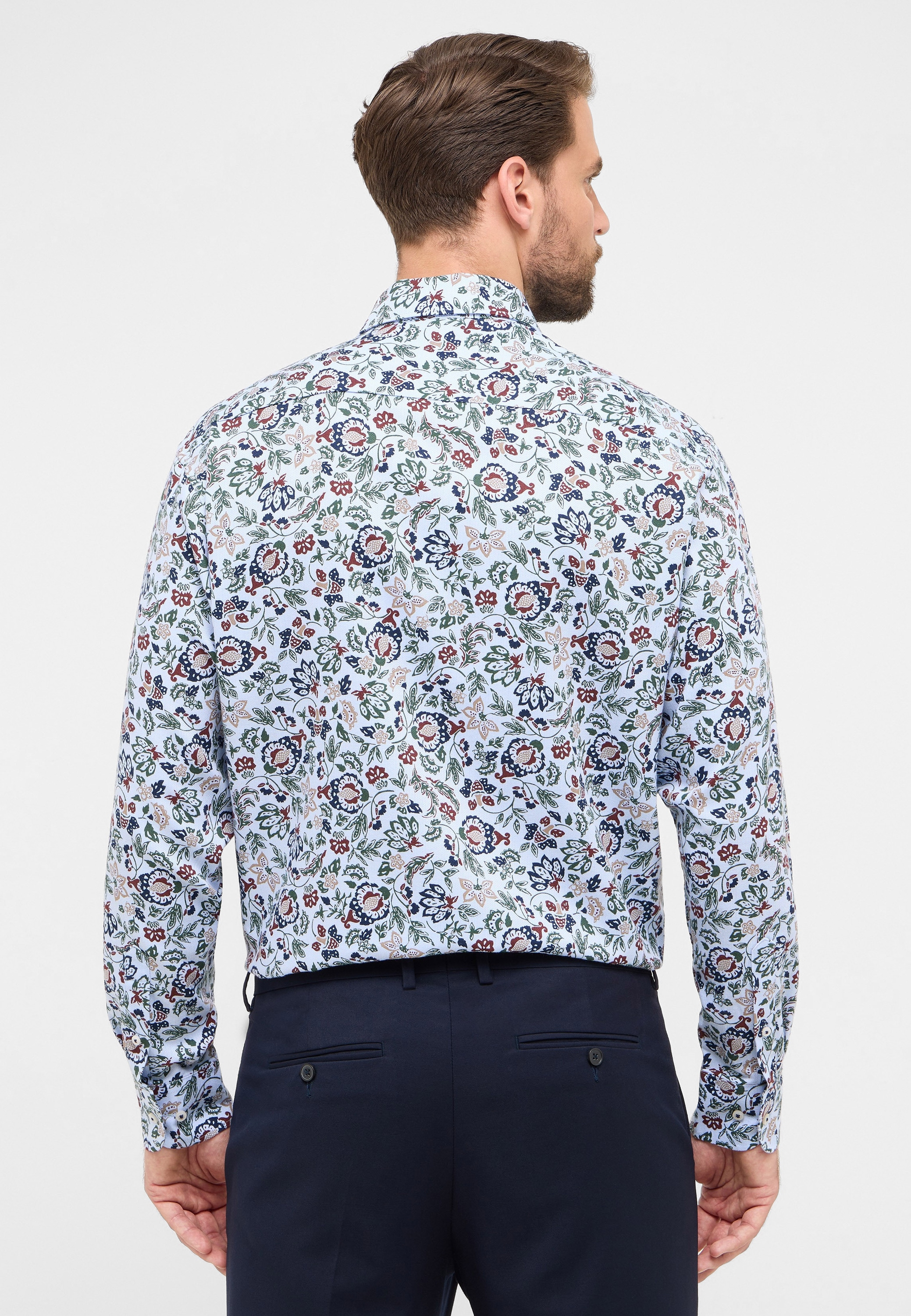 Eterna Langarmhemd »COMFORT FIT« EASY IRON (bügelleicht)