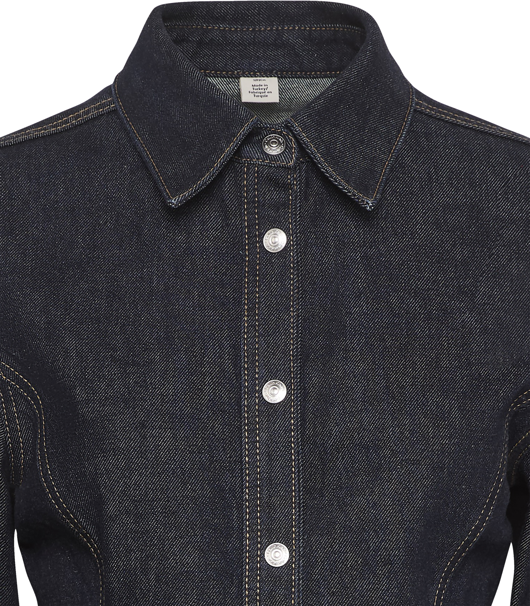 Calvin Klein Jeans Robe en jean Regular fit mit Rundhalsausschnitt