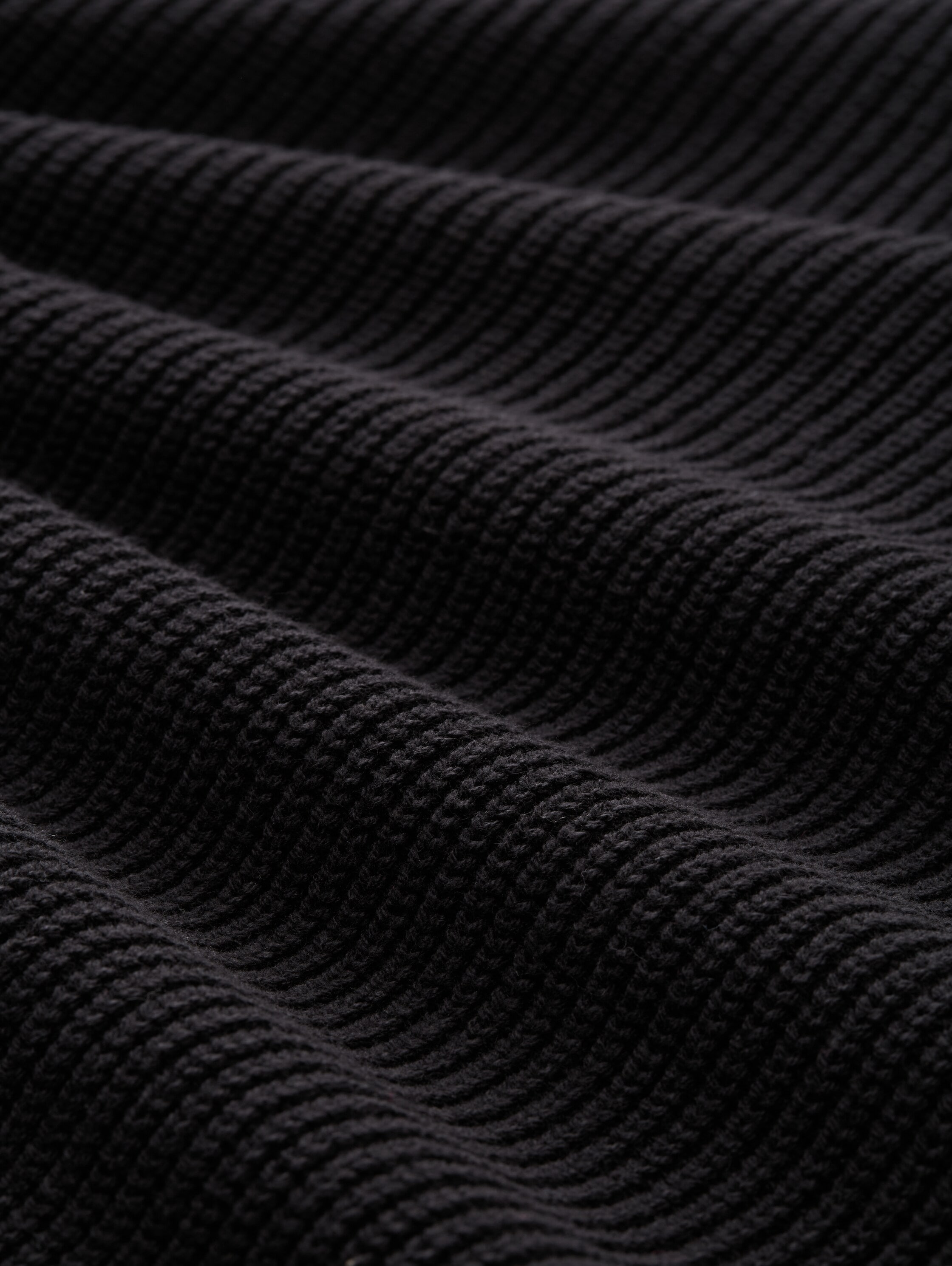 TOM TAILOR Denim Pull à col polo mit Rippbündchen