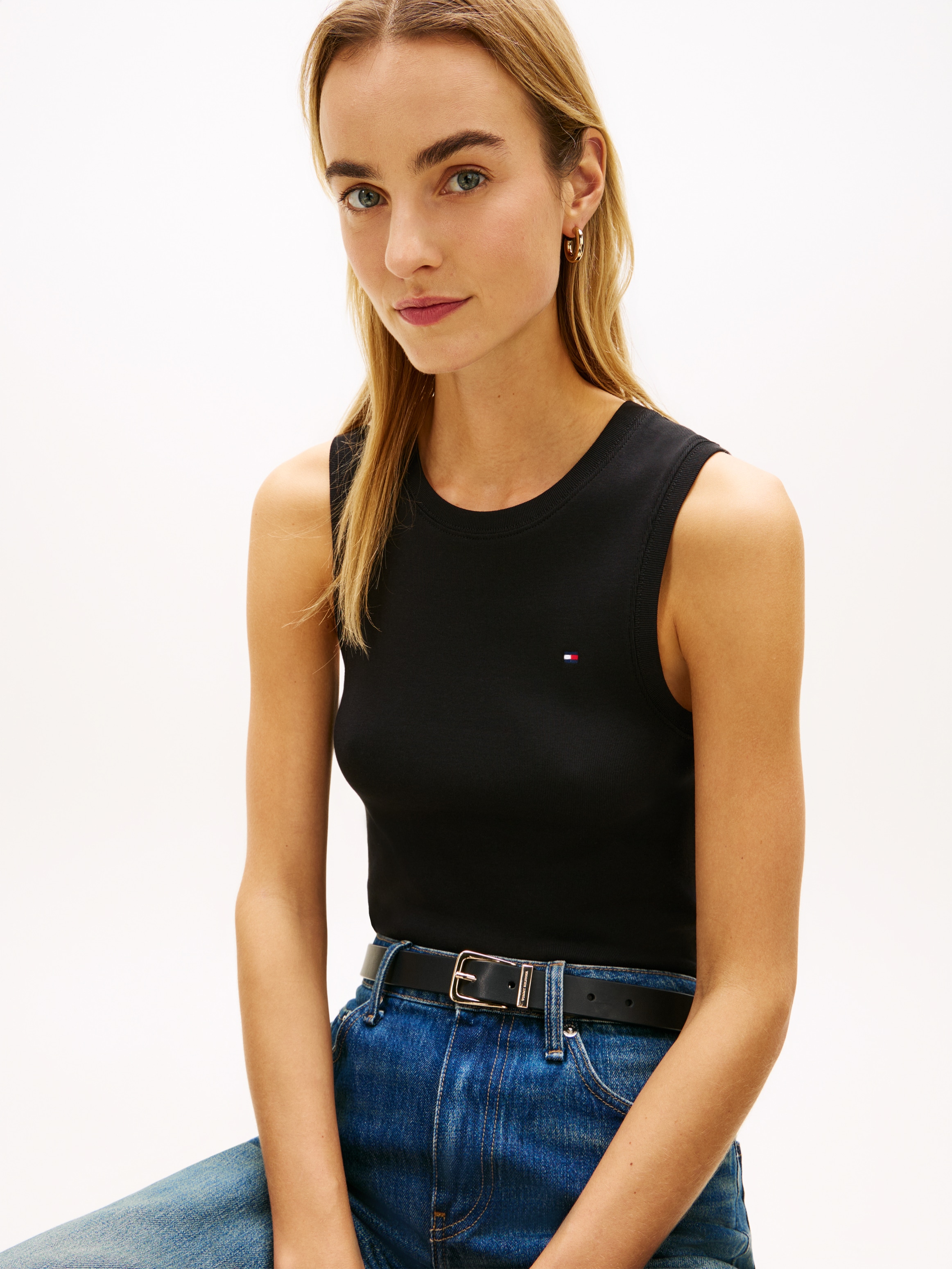 Tommy Hilfiger Funktionstop »SLIM CODY C-NK TANK TOP« mit gerippter Textur, Rundhals