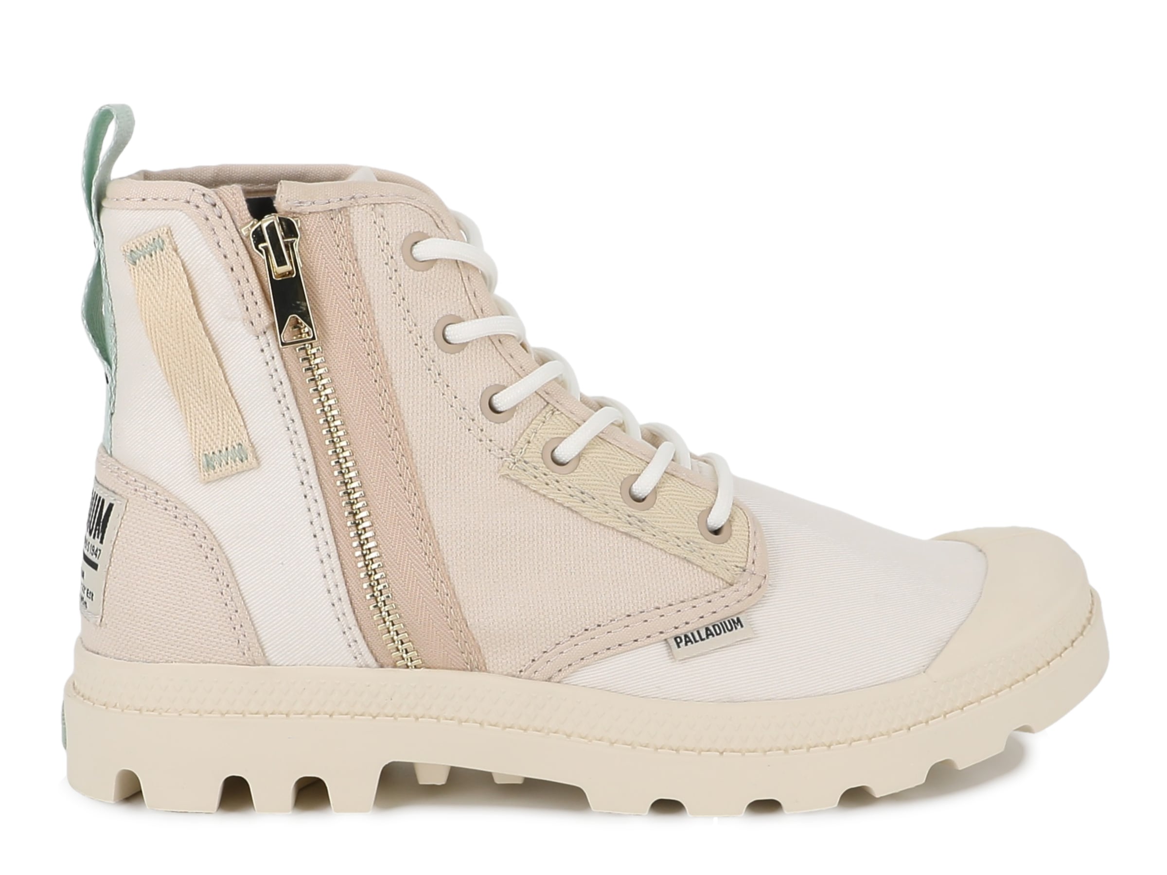 Palladium Schnürboots »PAMPA DETROIT ZIP SU«  Schnürstiefel, Schnürstiefelette aus Canvas mit Reissverschluss