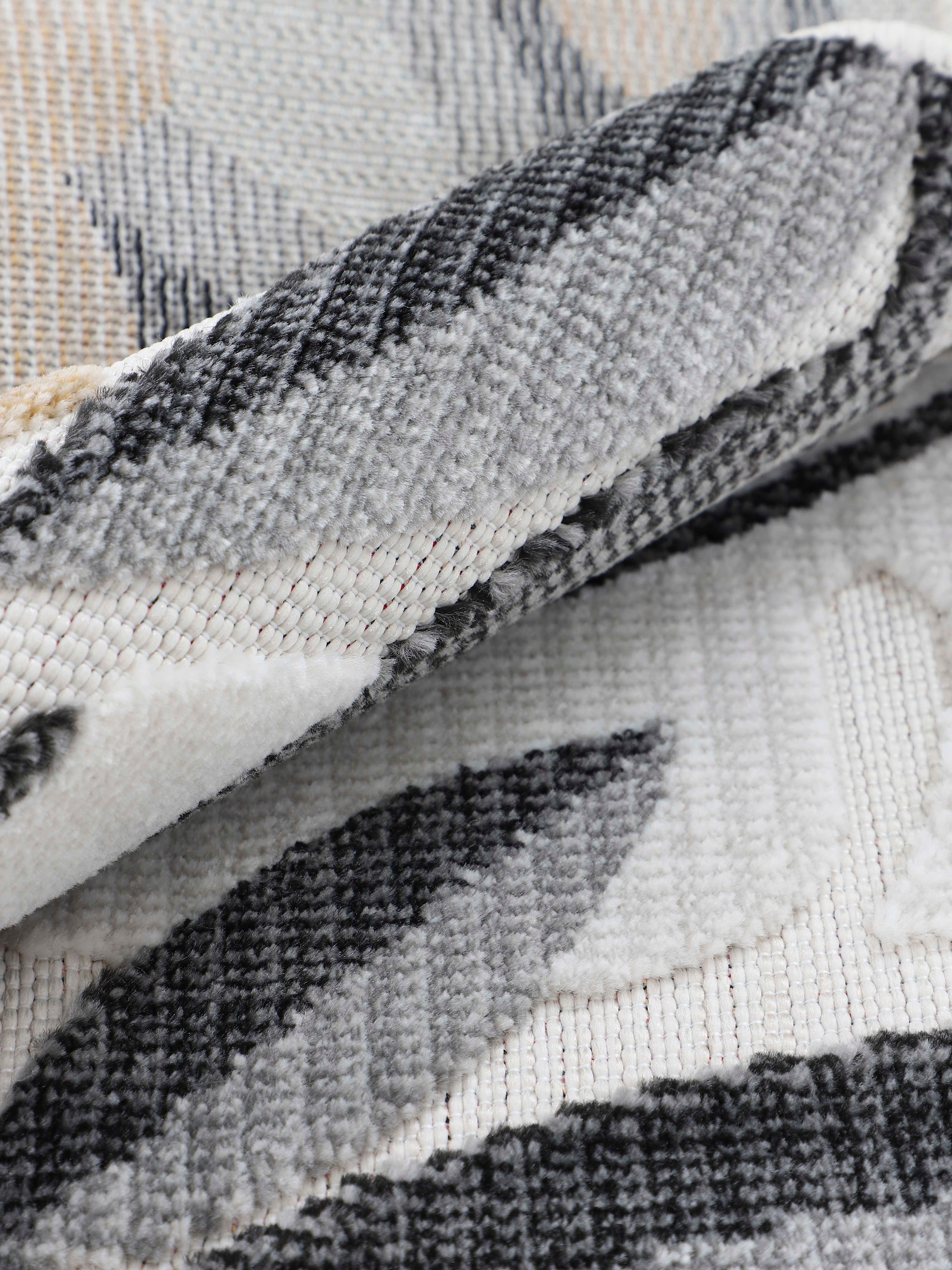 carpetfine Tapis »Deja 102« Rectangulaire 4 mm Höhe robustes Flachgewebe, Floral Palmenblätter, In- und Outdoor, Läufer