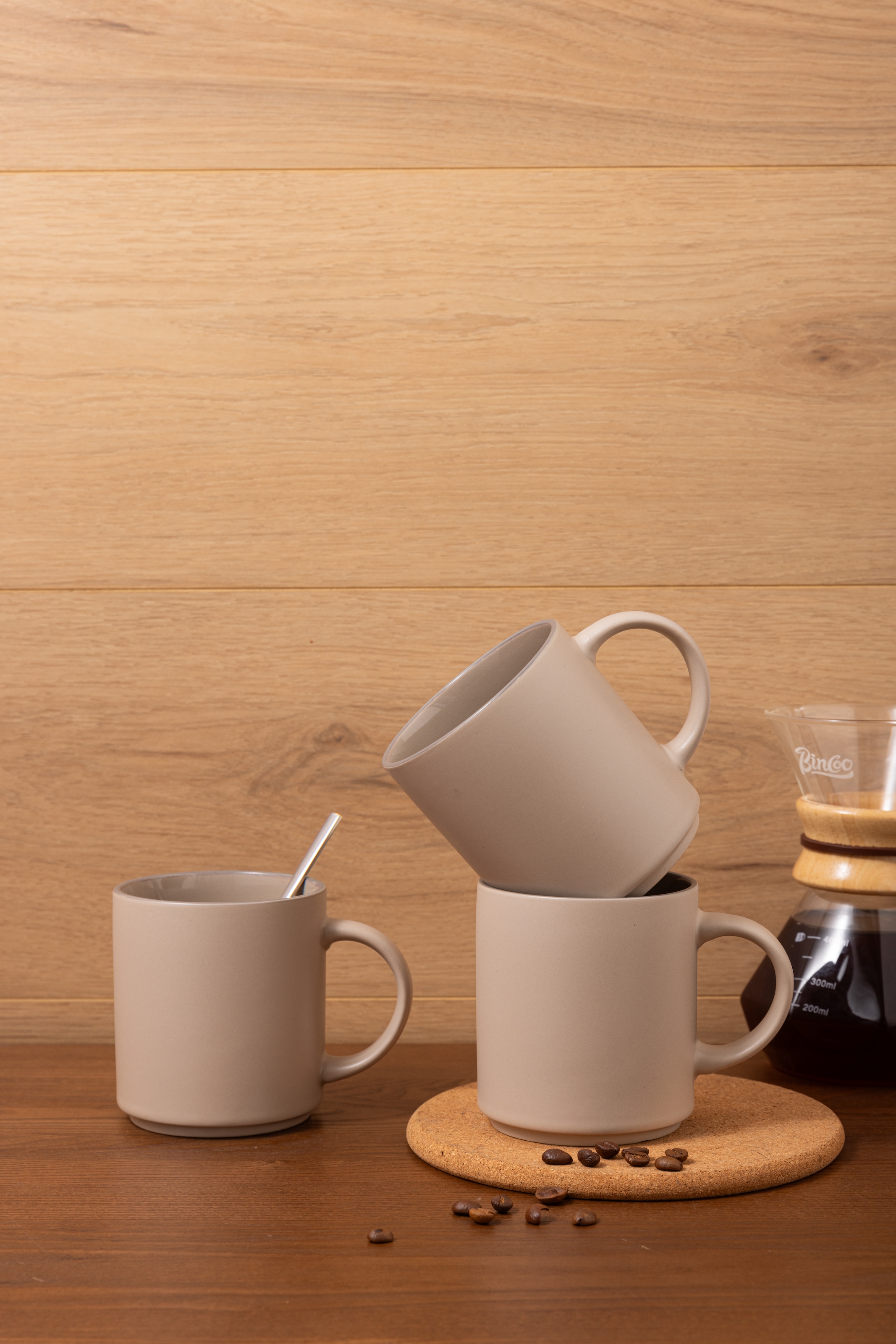 GOODproduct Gobelet »Kaffeebecher Ylvii, 6er Set« spülmaschinenfest und mikrowellengeeignet, 350 ml