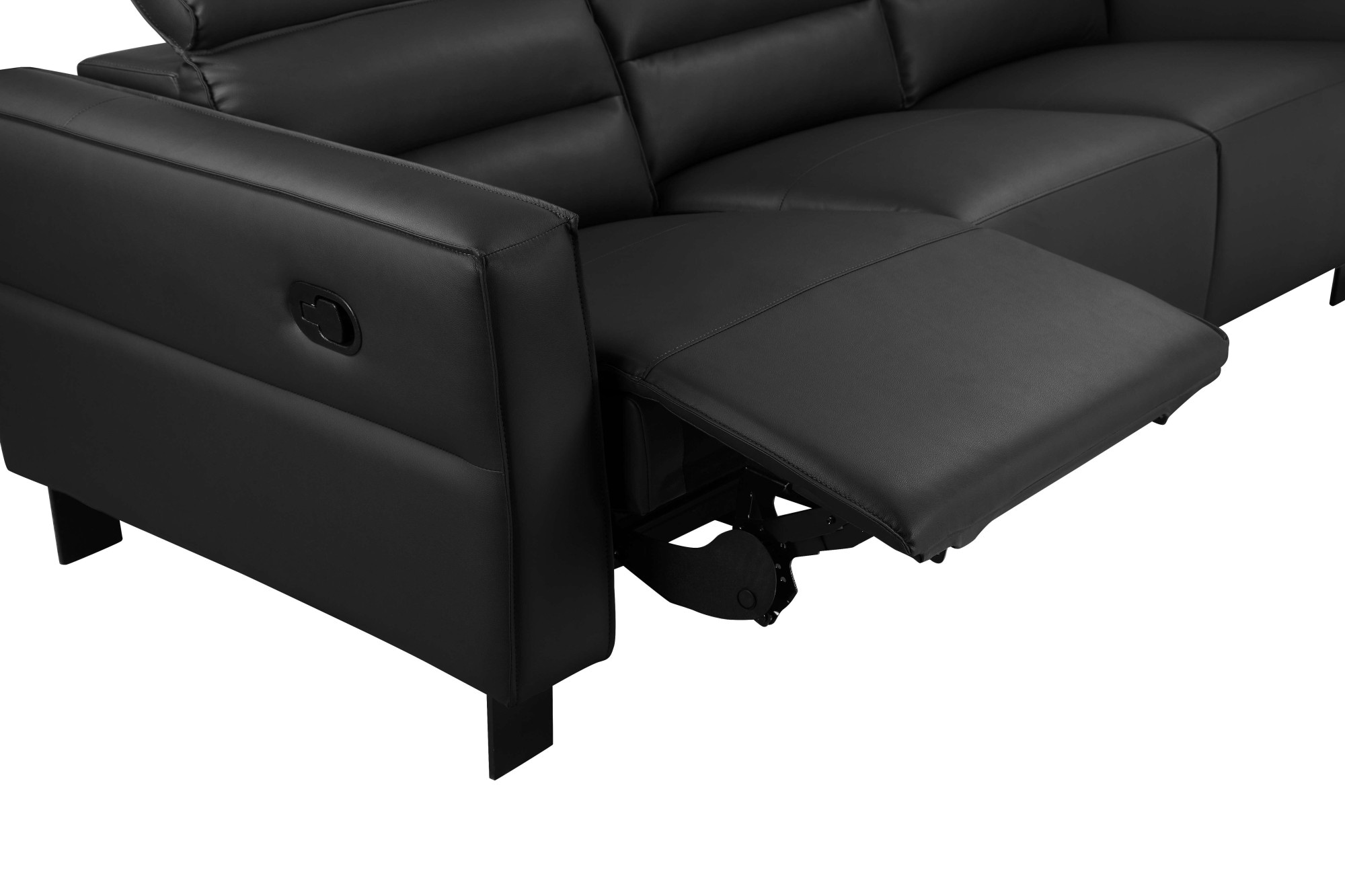 Home affaire 3-Sitzer »Carpari, 224cm, manuelle od. elektrische Relaxfunktion in 2 Sitzen« mit USB-A/C, Kopfteilverstellung, Echtleder, Kunstleder, Webstoff