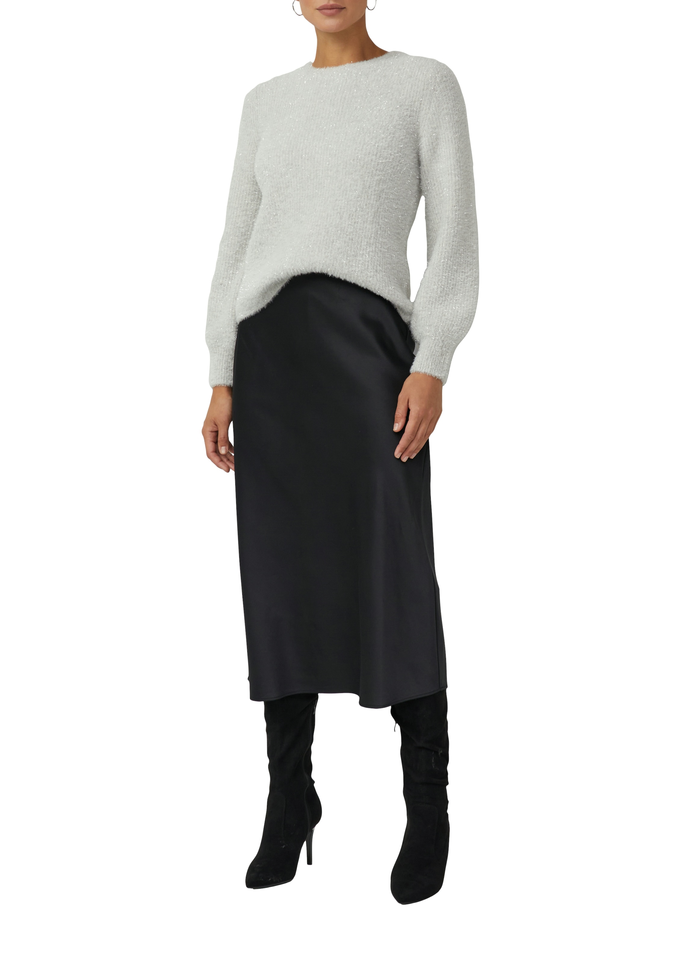 s.Oliver BLACK LABEL Maxi jupe aus fliessendem Stoff