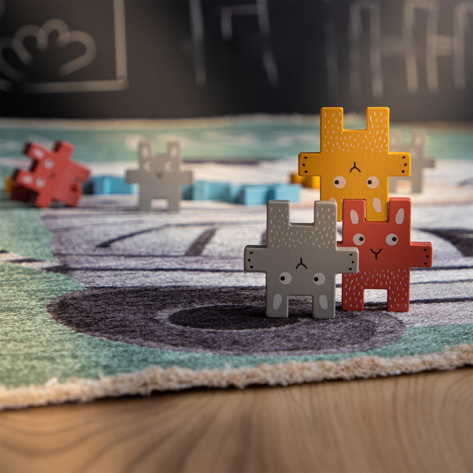 Kayoom Kinderteppich »Joanna 624« rechteckig 6 mm Höhe Kurzflor, Modernes Muster, Deko, Wolle, Zebra