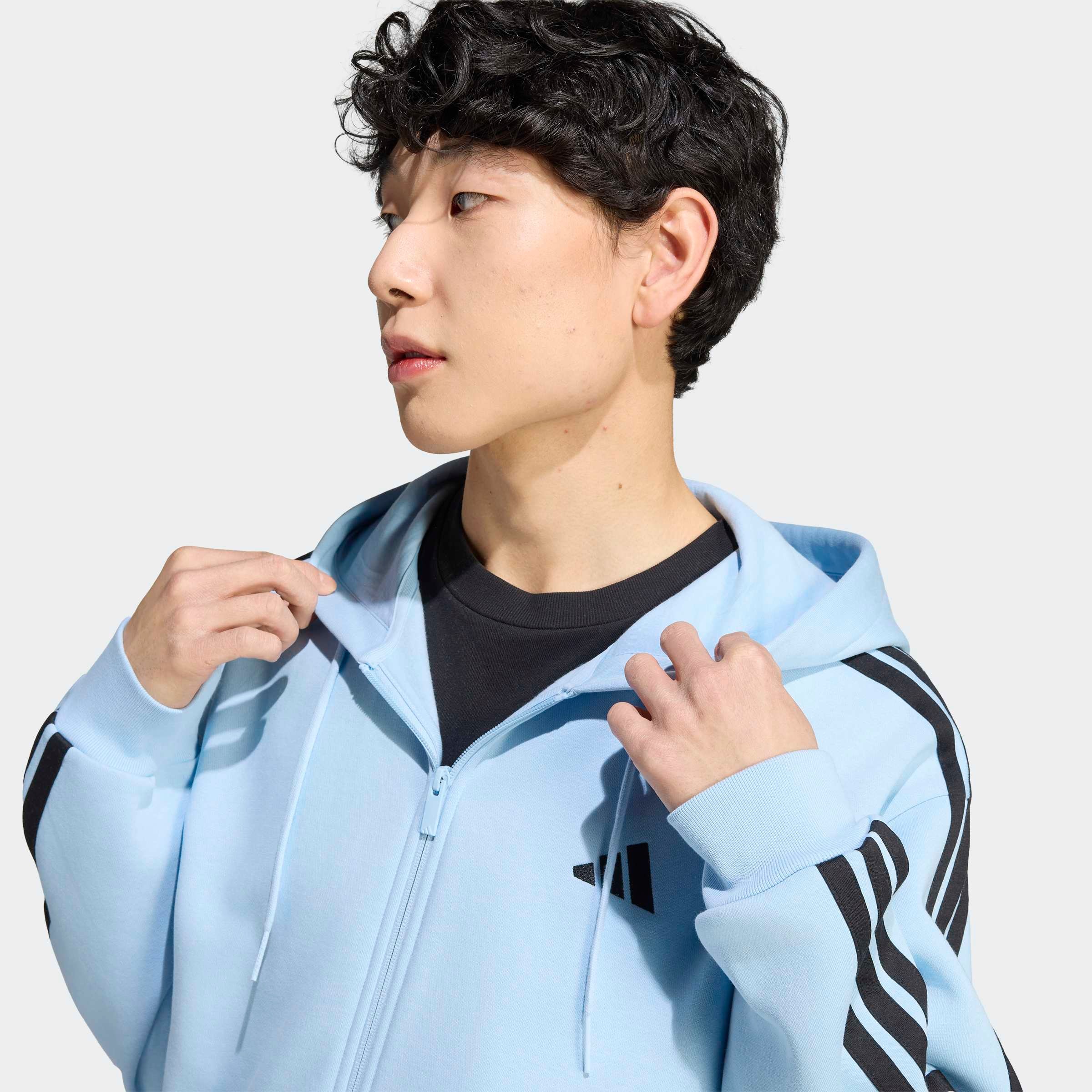 adidas Sportswear Kapuzensweatshirt »M 3S FL FZ HD«, sportlicher Stil, mit Kapuze, mit angesetzten Ärmelbündchen
