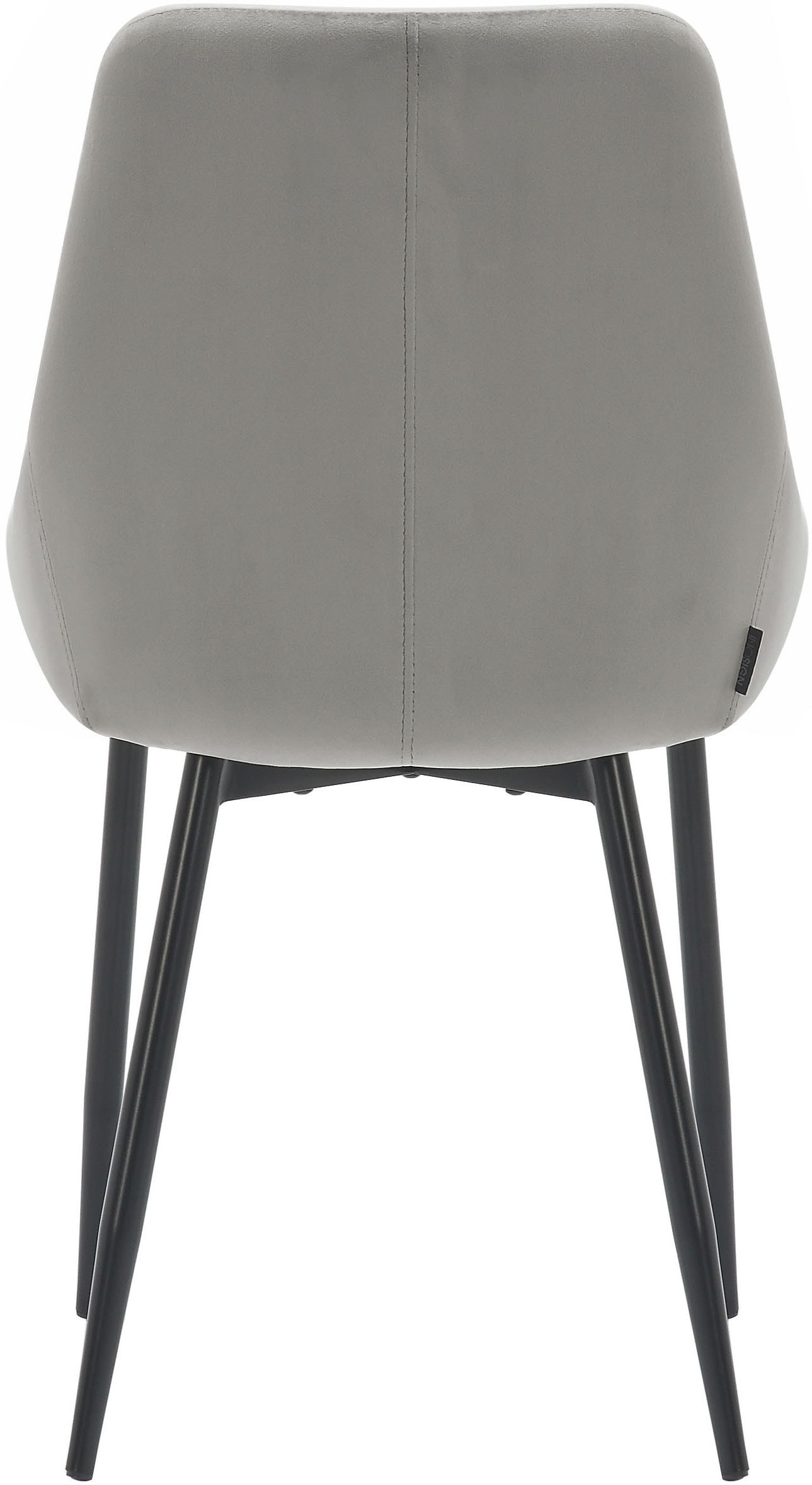 INOSIGN Esszimmerstuhl »Niam, Polsterstuhl« () 2er Set, schwarze Metallbeine, pflegeleichter Samtvelours Bezug