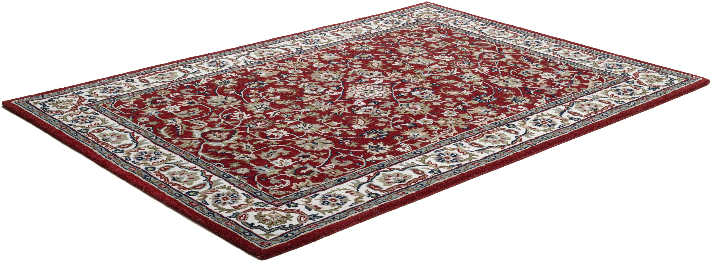 THEKO Wollteppich »Royal Orient Isfahan« rechteckig 14 mm Höhe handgetuftet, Orient-Optik, reine Wolle