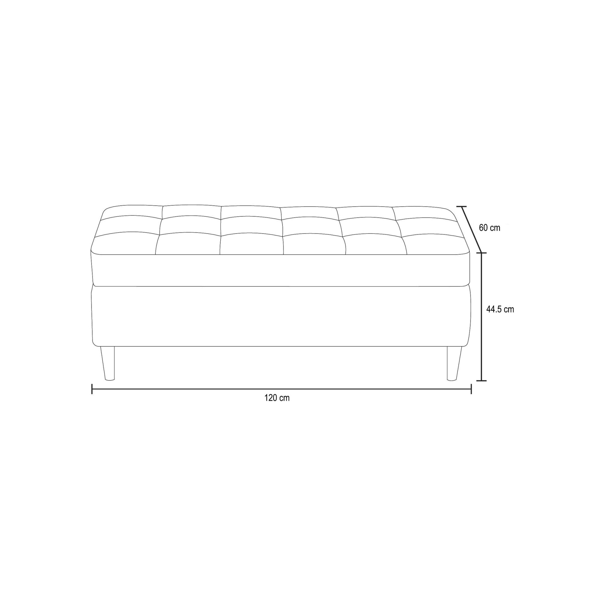 Dorel Home Hocker »LINDHUS, Cord, Modul für die Lindhus-Sofas- Breite 120 cm« verlängert das Sofa zum Schlafsofa, Relaxsofa....
