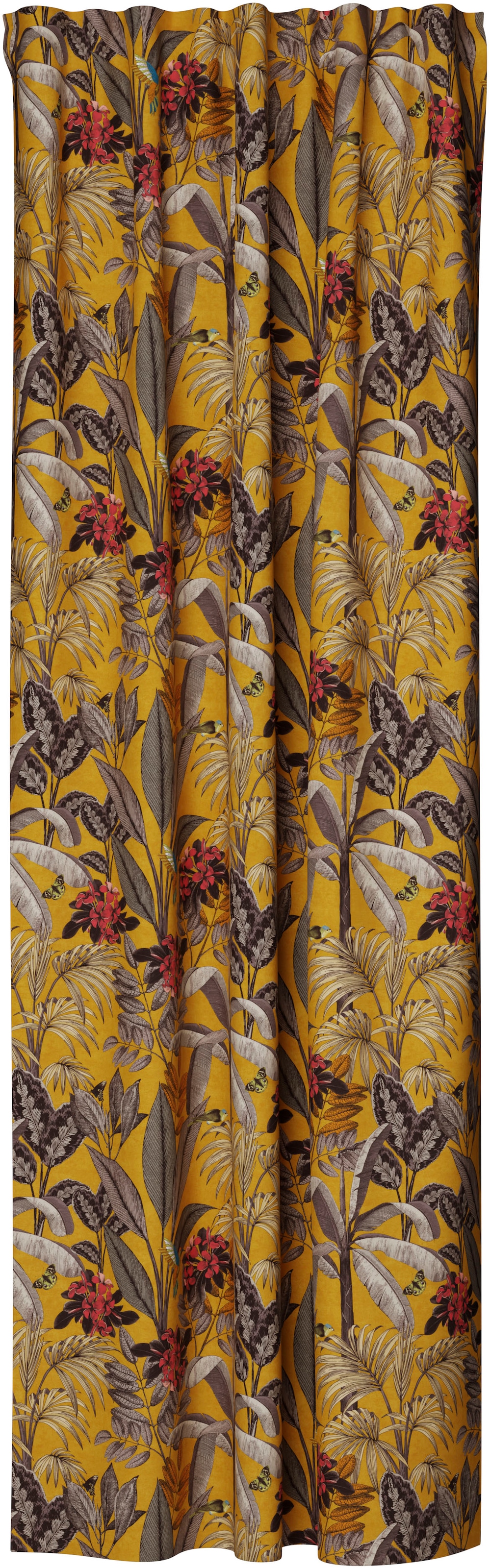 HOMING Vorhang »Kelani« verdeckte Schlaufen 1 Stk. tlg. blickdicht, floral, Blumen, Wohnzimmer, Schlafzimmer