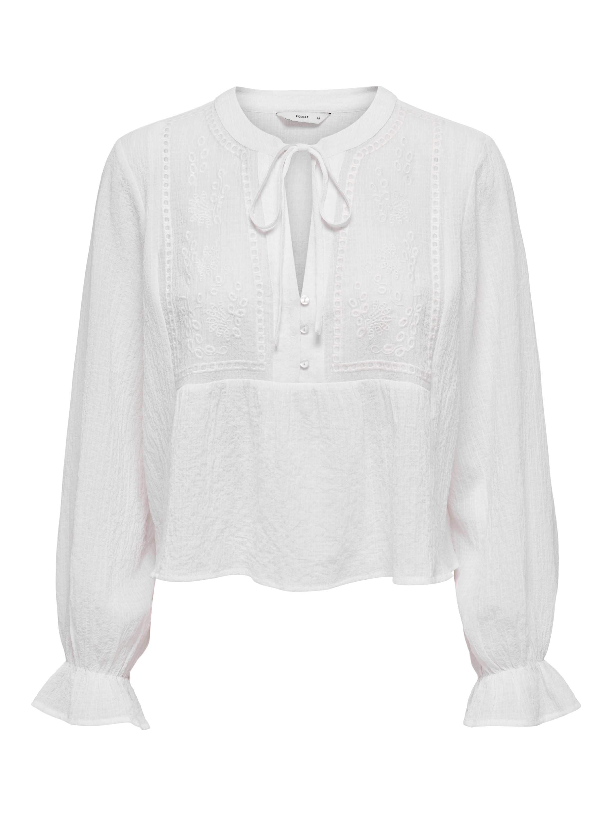 ONLY Blouse à manches longues »ONLVICKY LIFE L/S EMB TOP WVN NOOS«