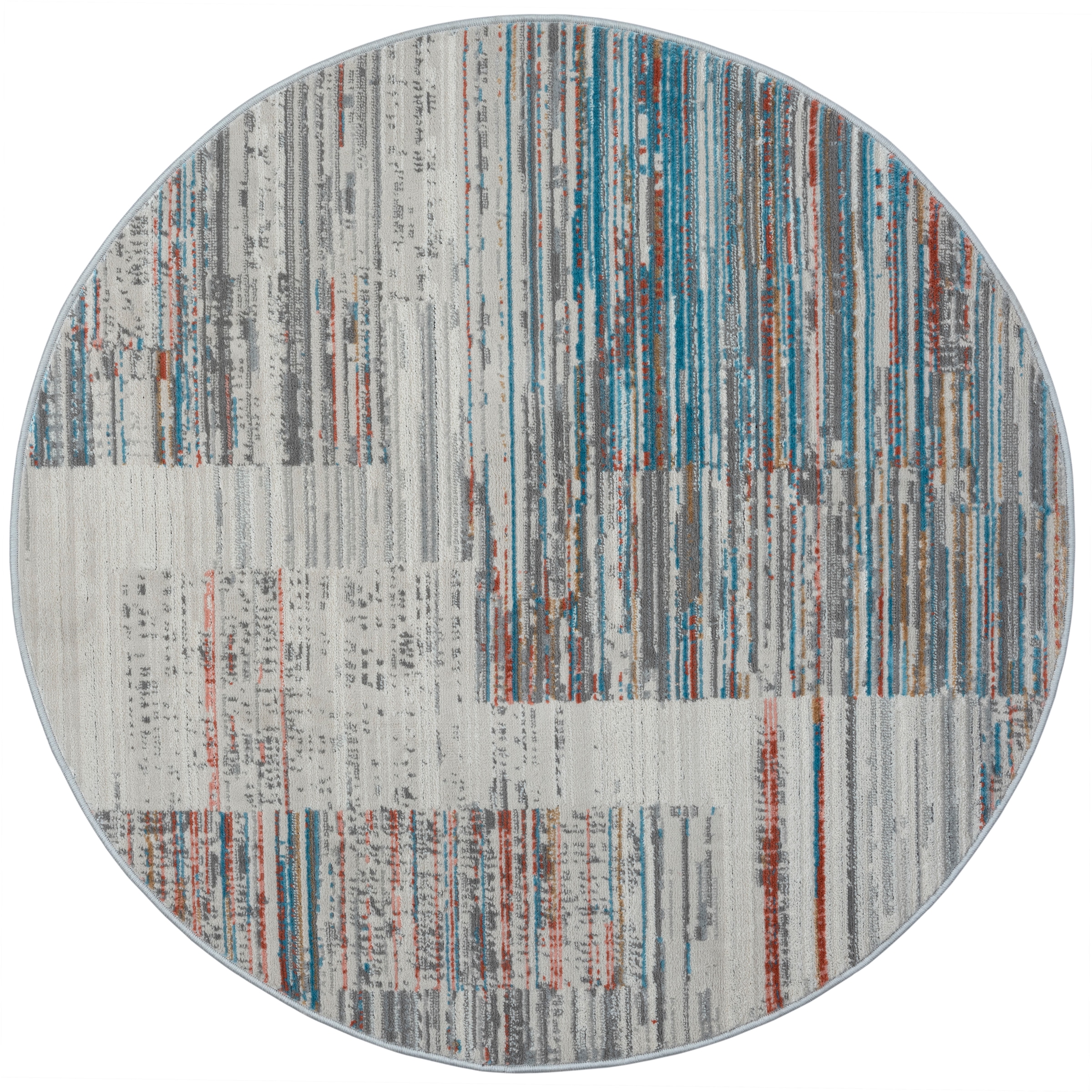 GOODproduct Teppich »Ziven« rund 8 mm Höhe Kurzflor, modernes Design, pflegeleicht, Wohnzimmer