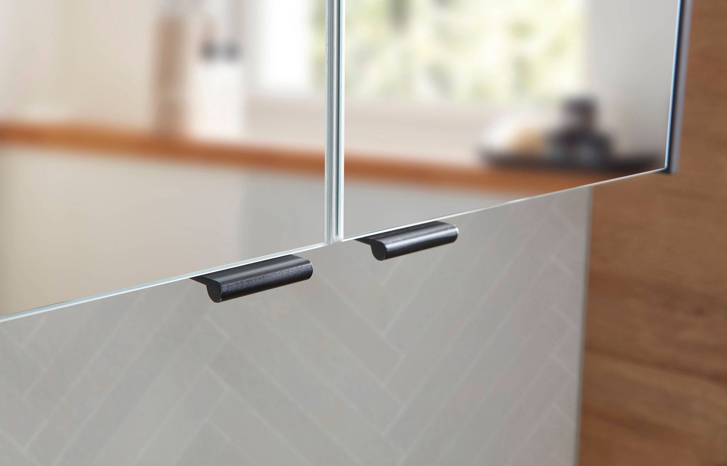 Saphir Ensemble de meubles de salle de bain »Quickset 395 4-teilig, Waschbeckenunterschrank mit LED-Spiegelschrank« 5 cuis tlg.