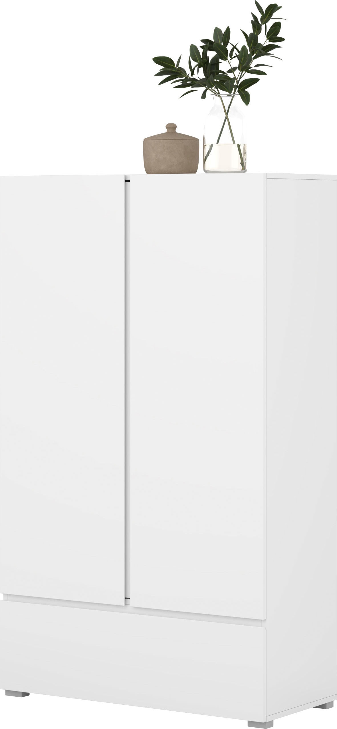 GOODproduct Mehrzweckschrank »Metric,Breite 89 cm, Highboard, Universalschrank, Garderobe« Waescheschrank mit viel Stauraum, Einlegeböden verstellbar