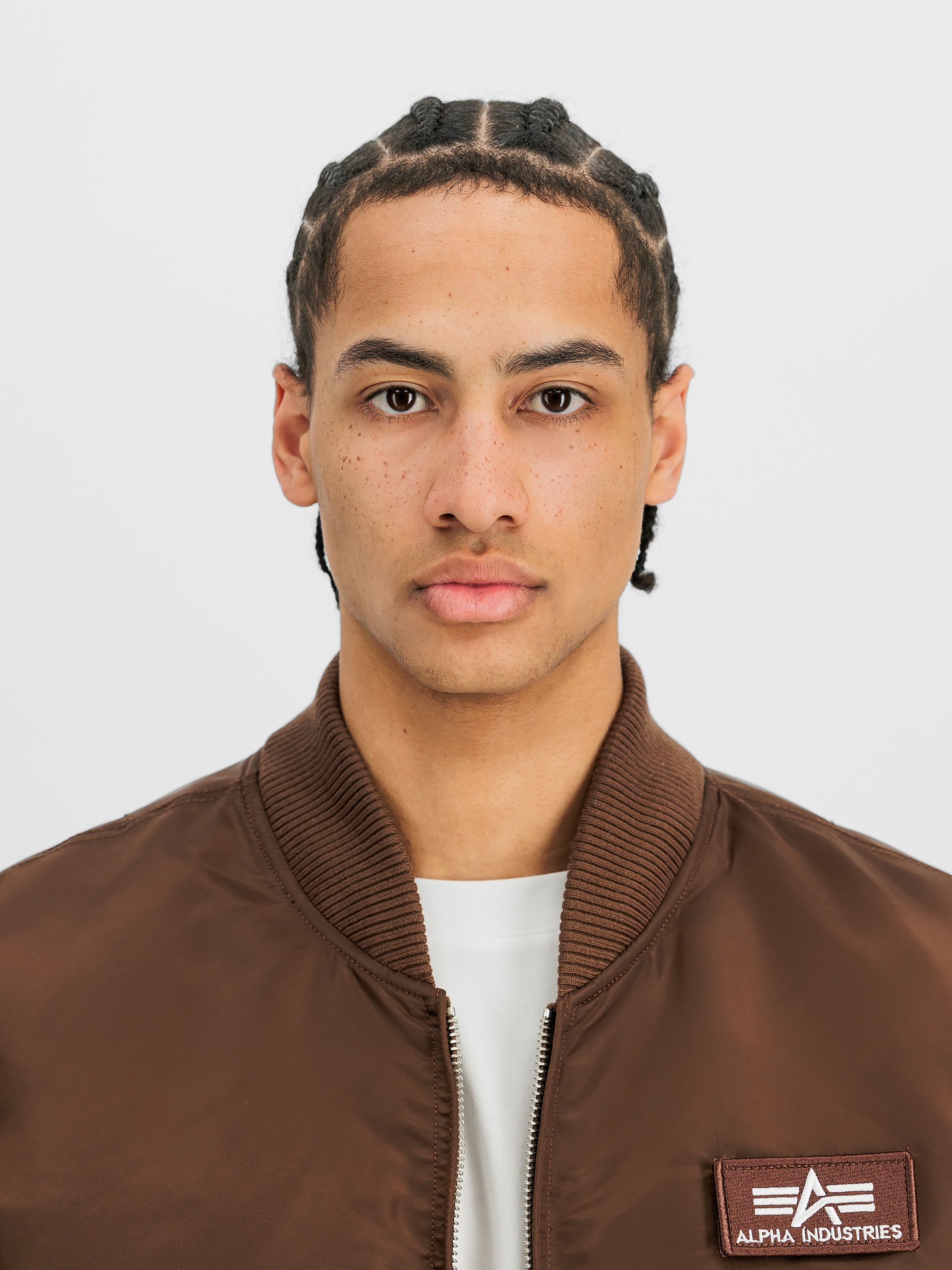 Alpha Industries Bomberjacke »MA-1 ZH Back Print« mit Kapuze Kunstfaser, slim fit