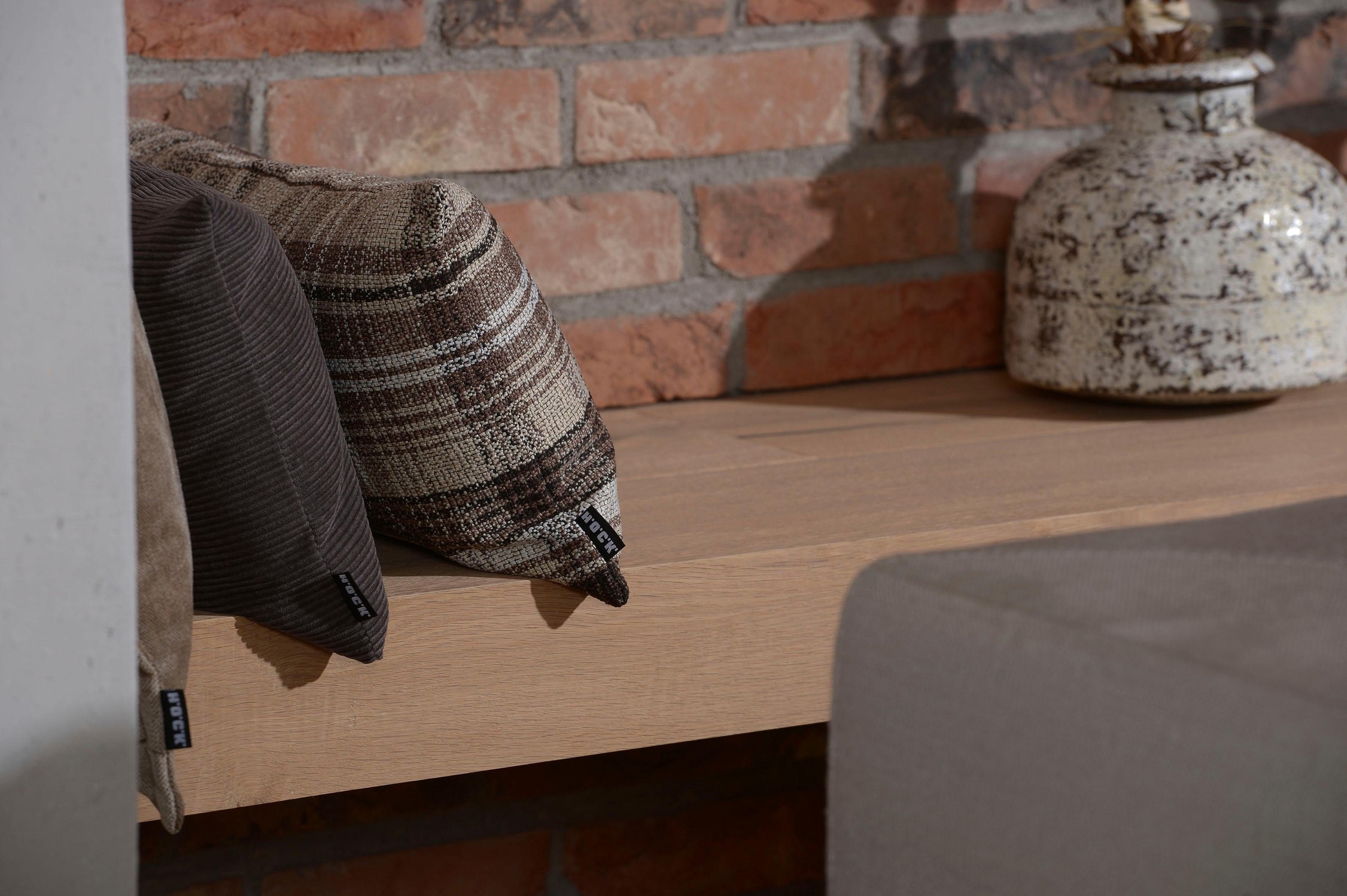 H.O.C.K. Coussin décoratif »Ardesia« mit Karomuster, Kissenhülle mit Füllung, 1 Stück