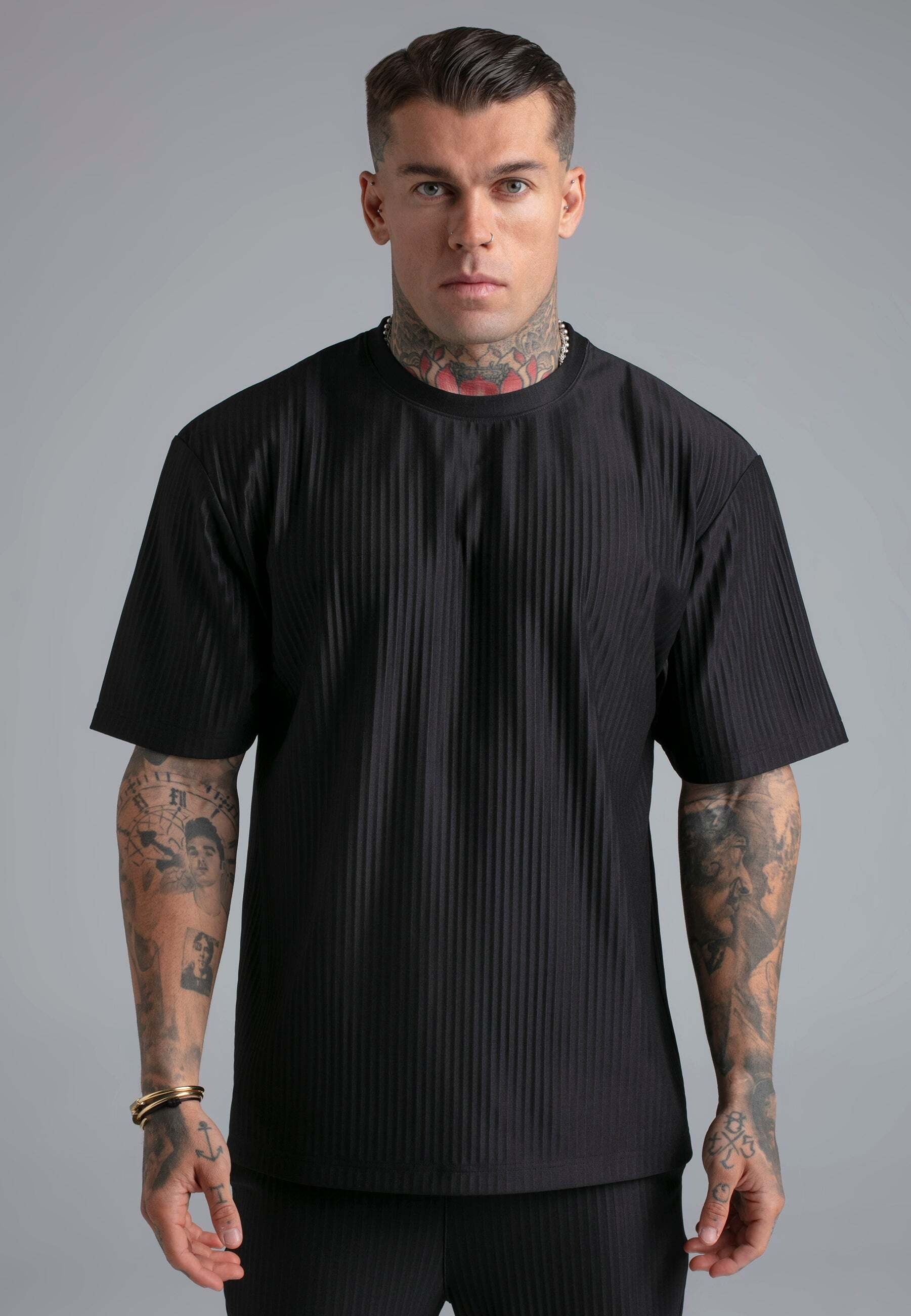 Siksilk T-Shirt »Siksilk T-Shirt Plisse«
