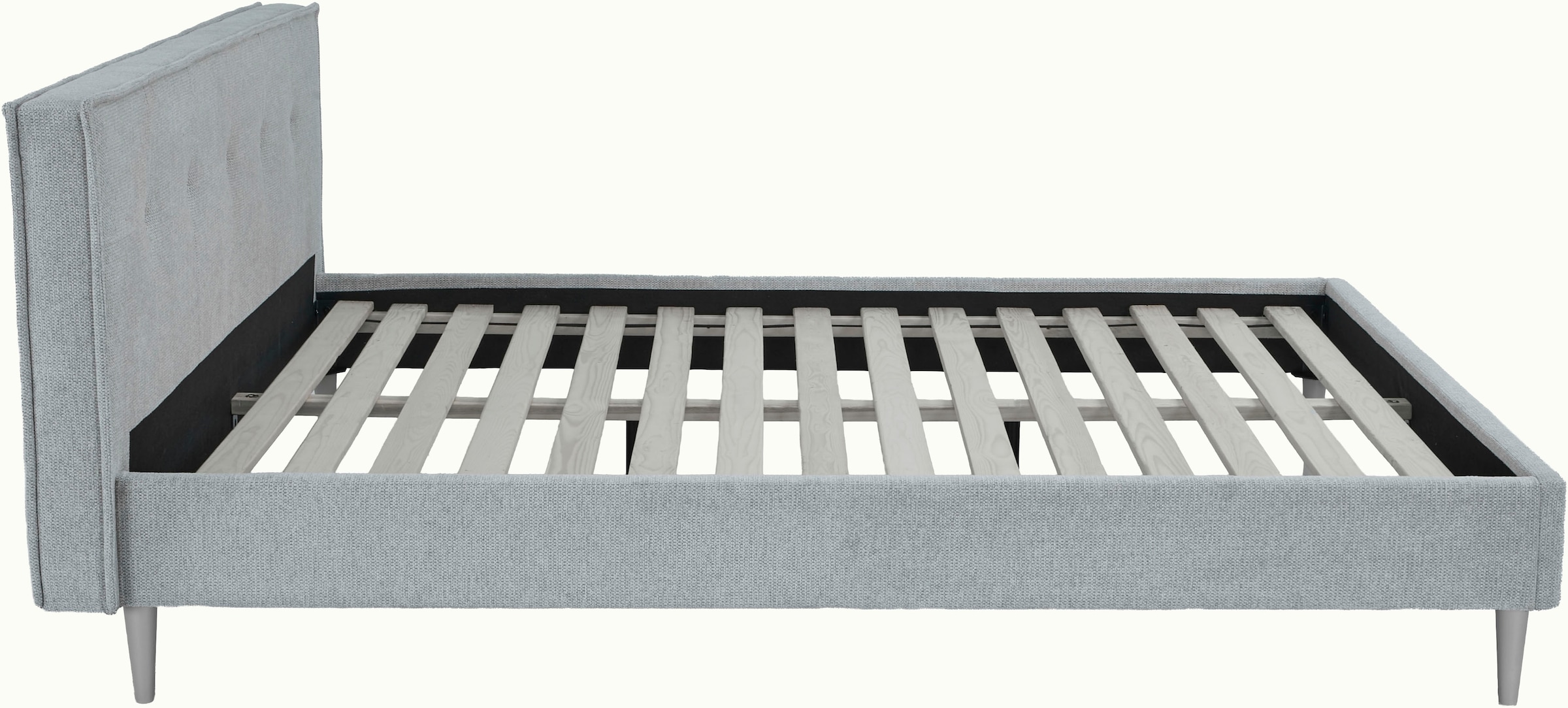 GOODproduct Lit rembourré »IMMINA, Bett mit Lattenrost« gepolstertes Kopfteil und Rahmen, Liegefläche 180x200cm