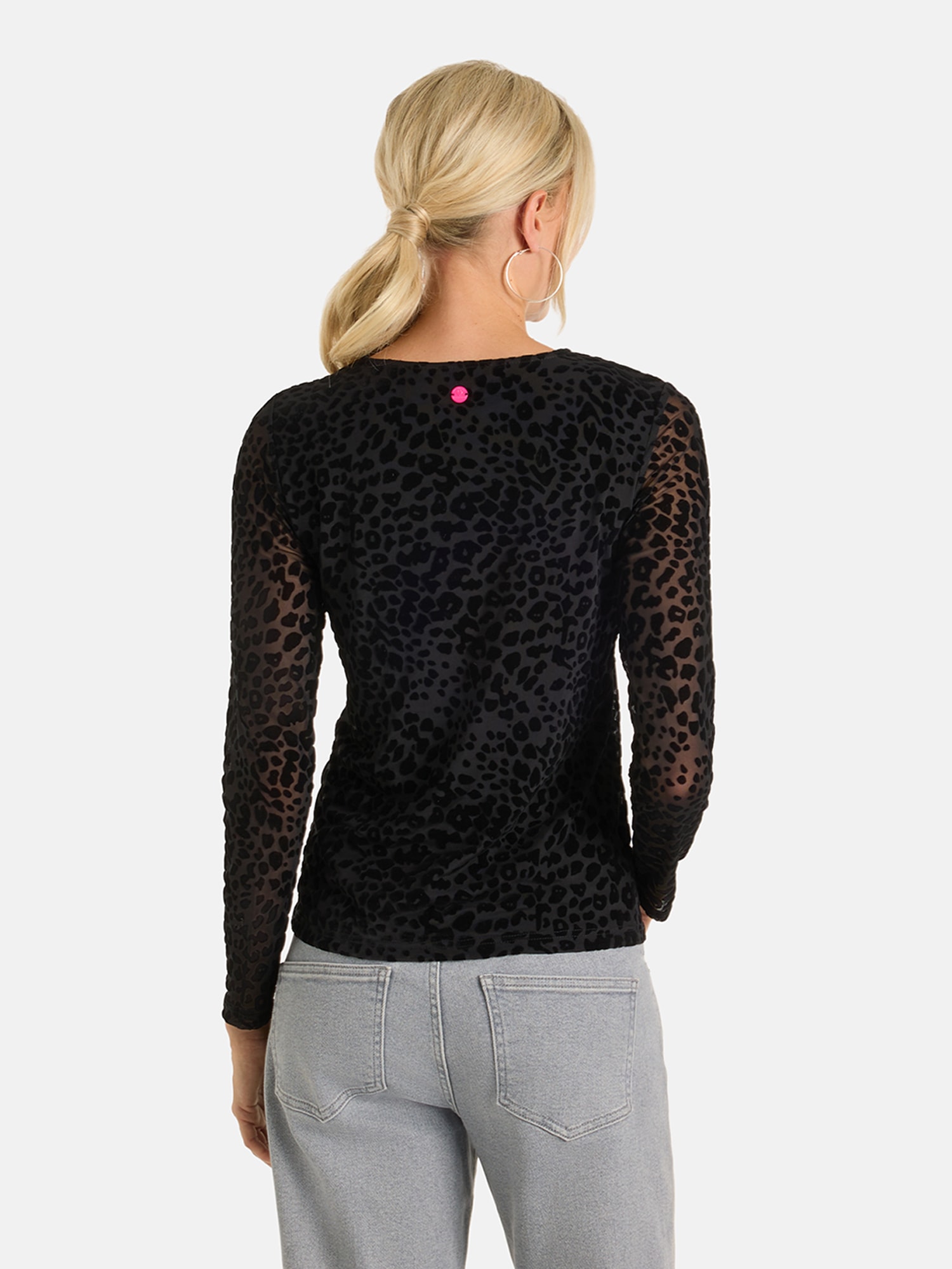 Lieblingsstück T-shirt à manches longues »EasterL« 6: en mesh avec impression flock,