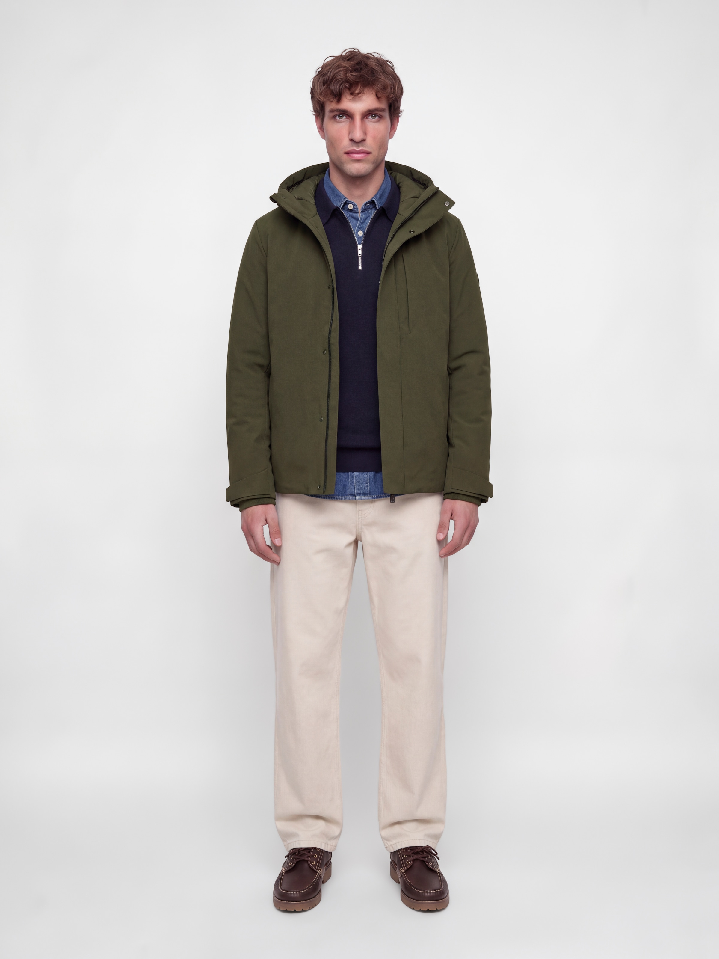 Jack & Jones Veste courte »JJEKEEN JACKET AW26 SN« avec capuche fibre synthétique, coupe régulière