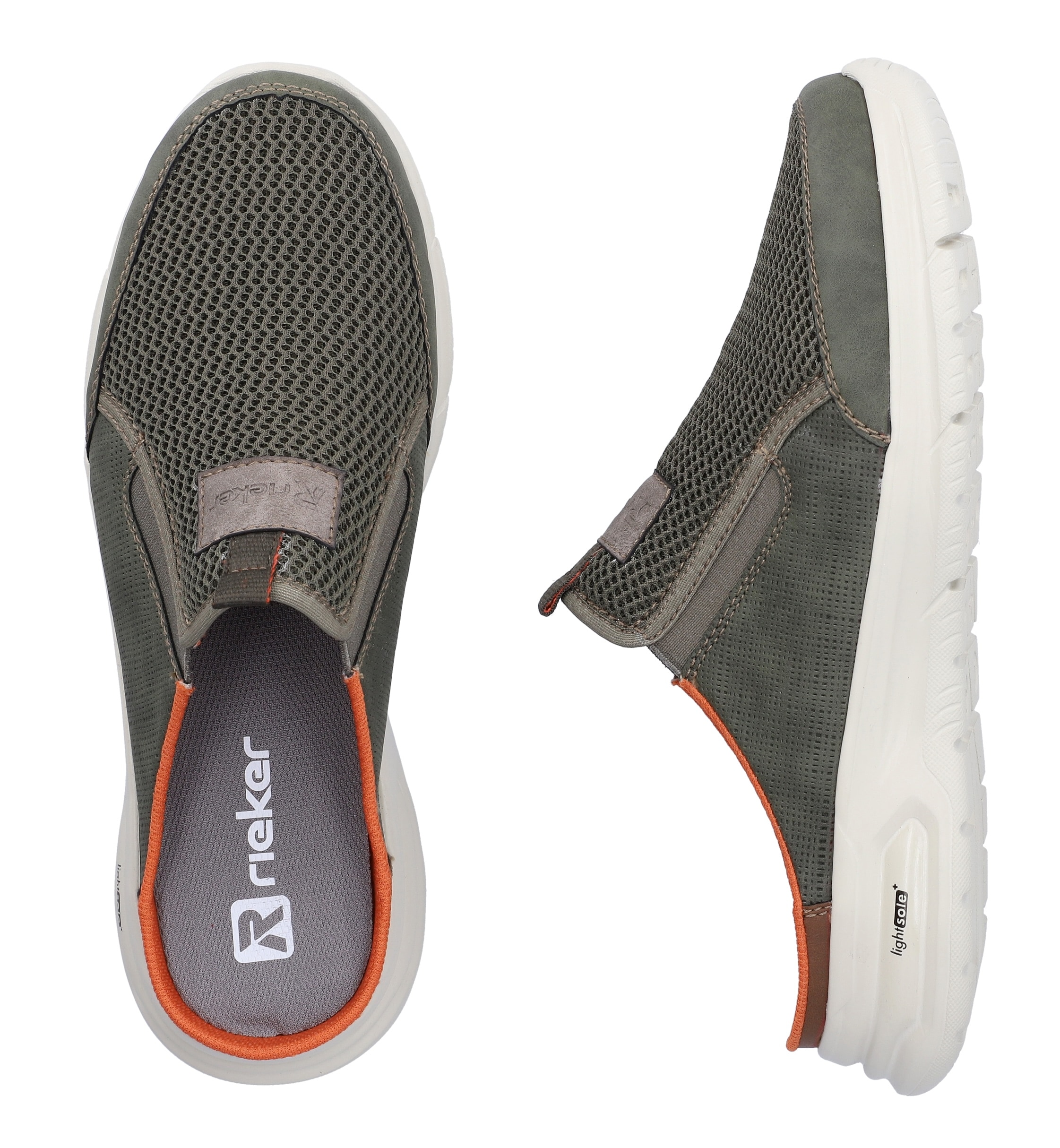 Rieker Sabot  Chaussure d'été, chausson, chaussure à enfiler avec inserts stretch latéraux