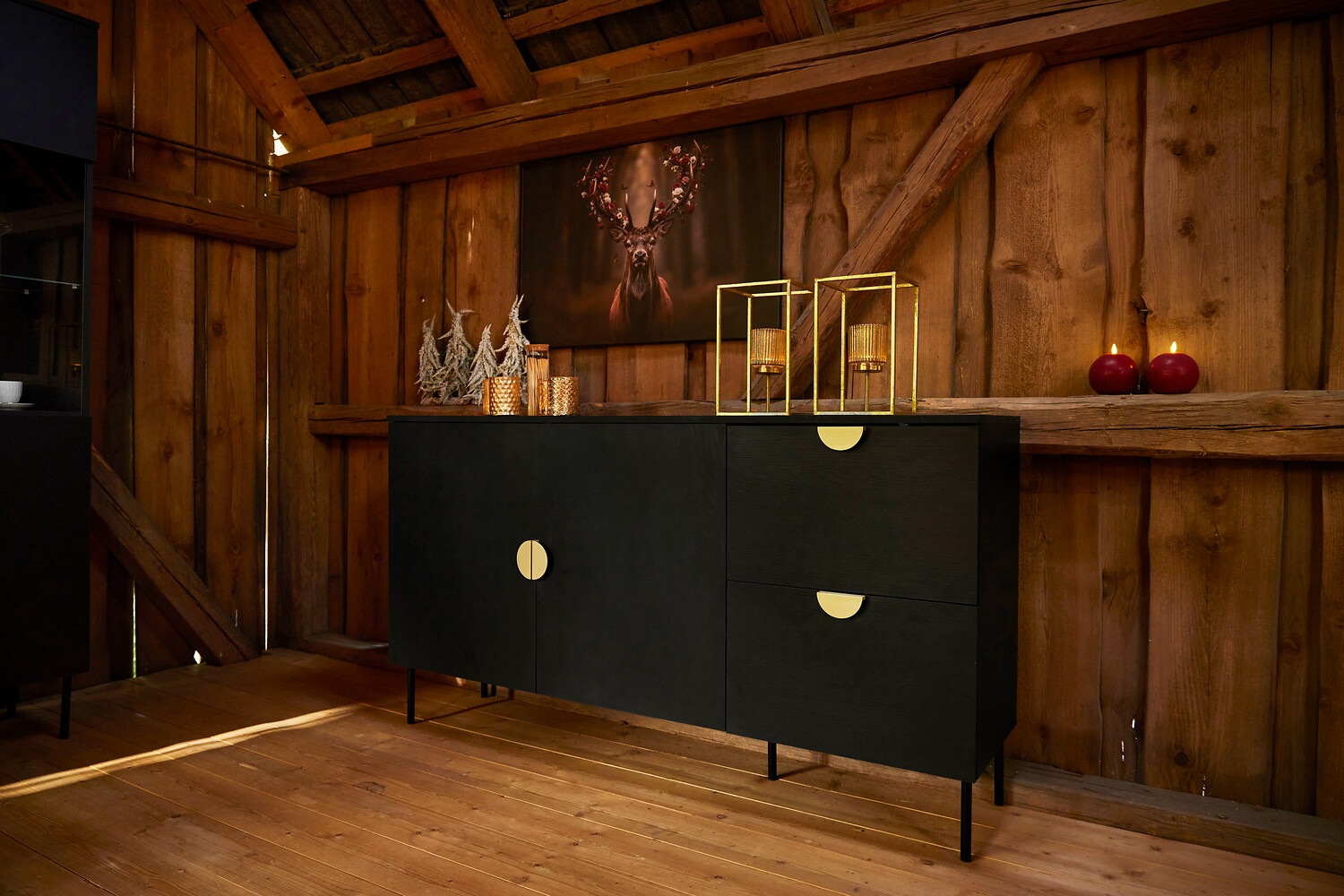 Home affaire Vitrines »BELLOT Vitrineschrank mit 2 Türen, verglast, mit viel Stauraum« vitrine/présentoir en verre, armoire haute mate, dimensions L/P/H : 106/40/187 cm
