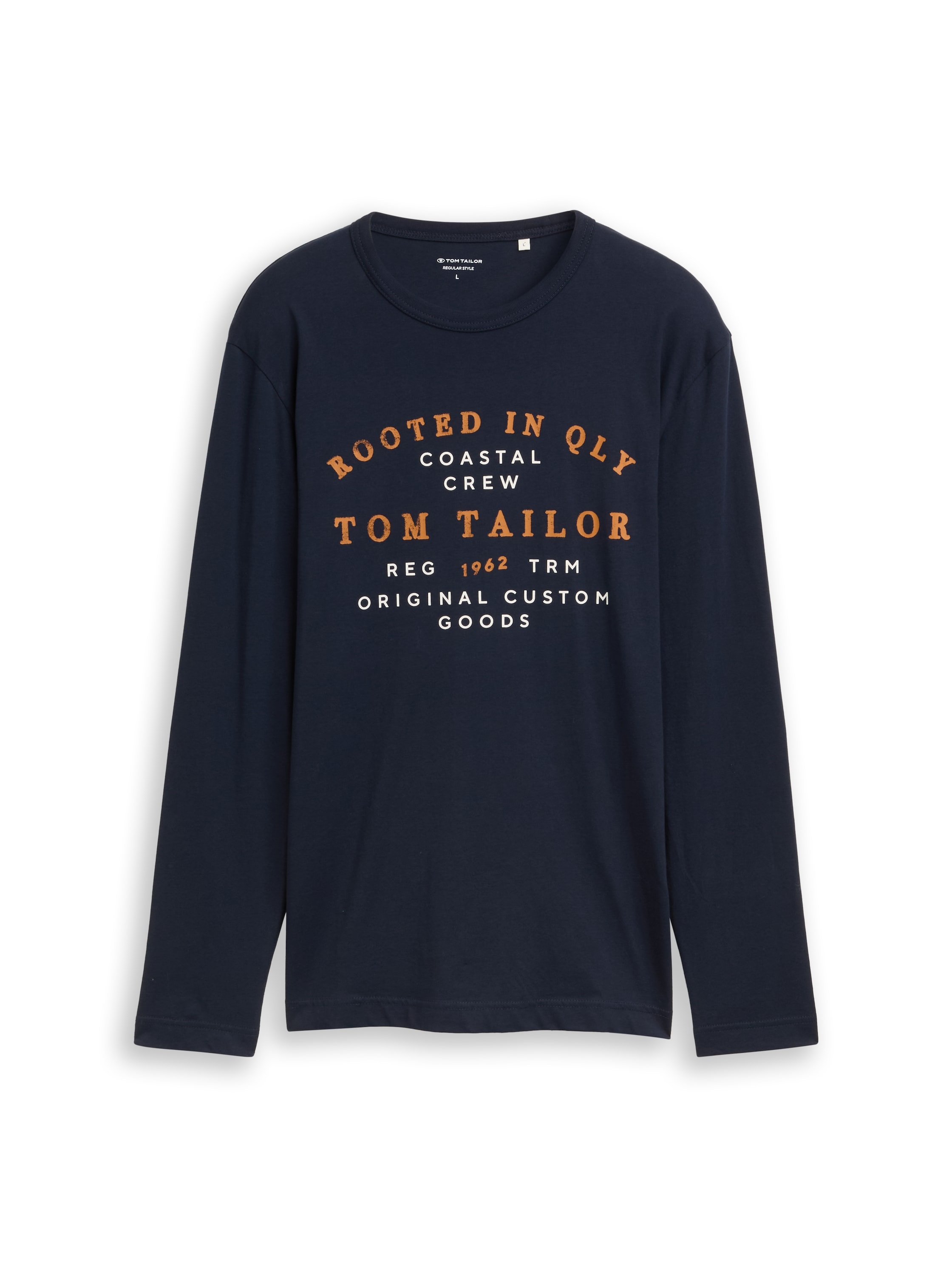 TOM TAILOR Langarmshirt mit Logo Schriftzug