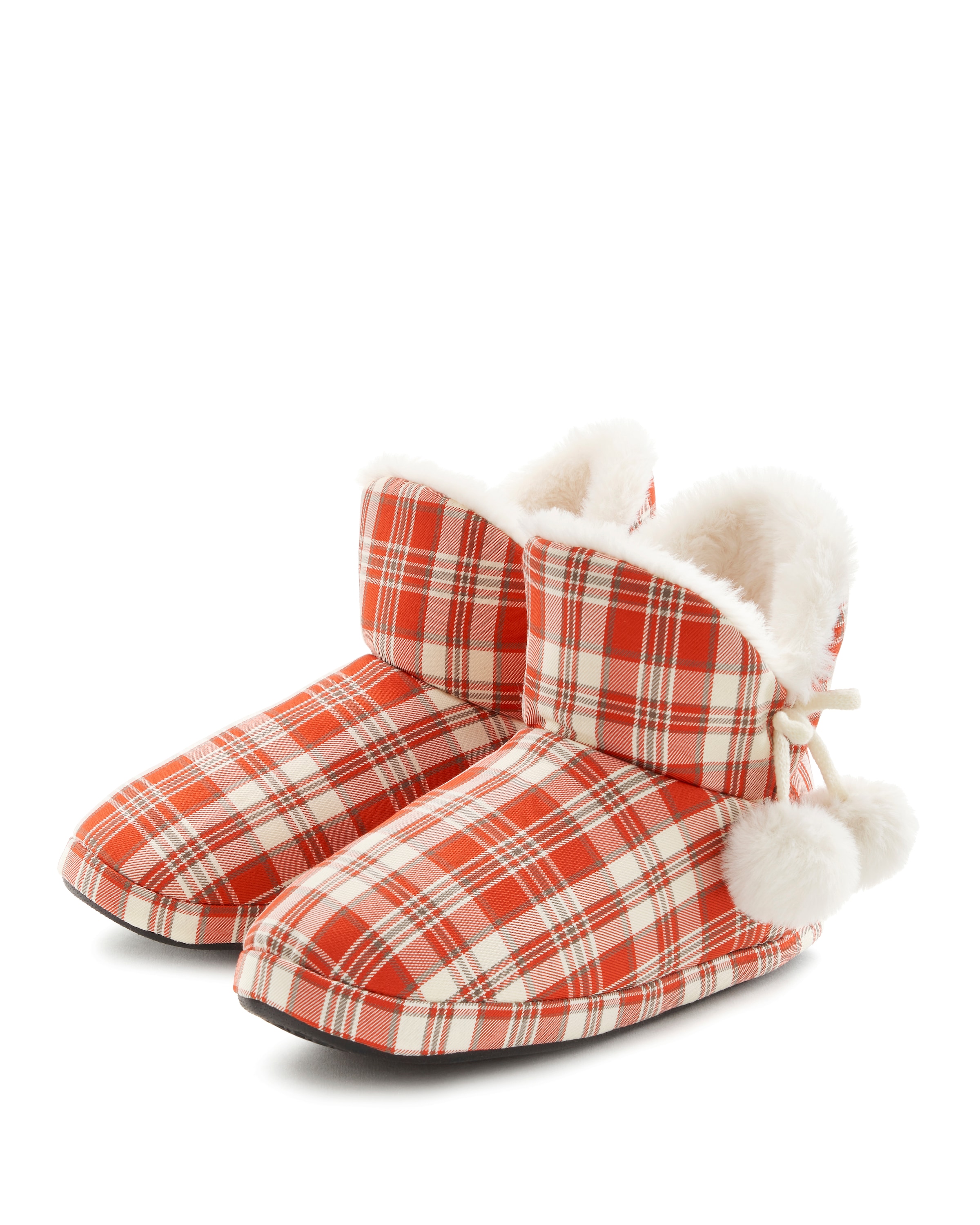 Vivance Chausson  mit Bommelverzierung, Pantolette, Pantoffel, Plüsch Hausschuhe VEGAN