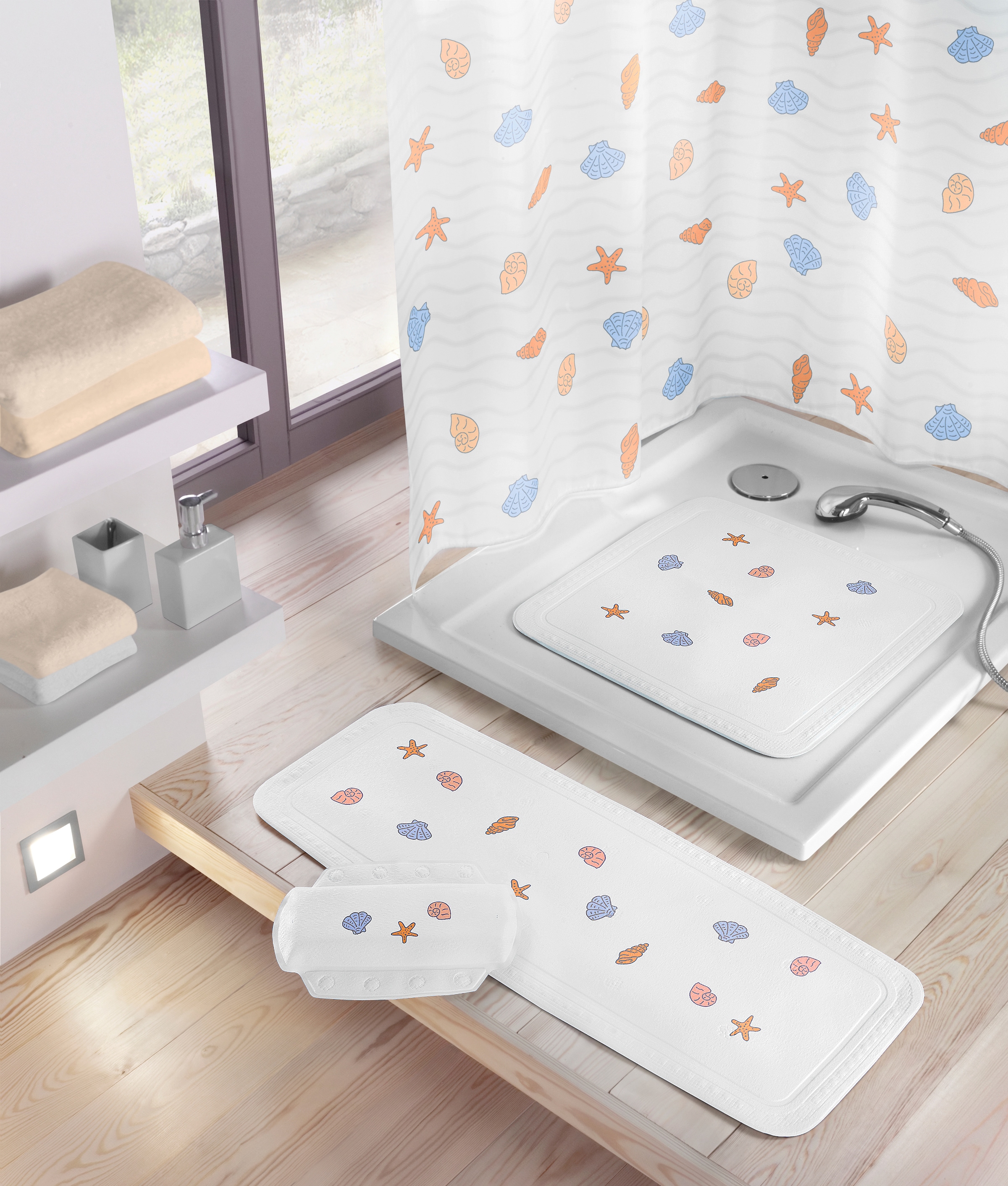 Kleine Wolke Tapis de baignoire »Beach« 72 x 36 cm