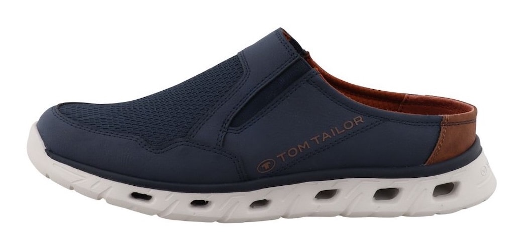 TOM TAILOR Sabot »Valter«  chaussure à enfiler, chaussure d'été avec inserts stretch confortables