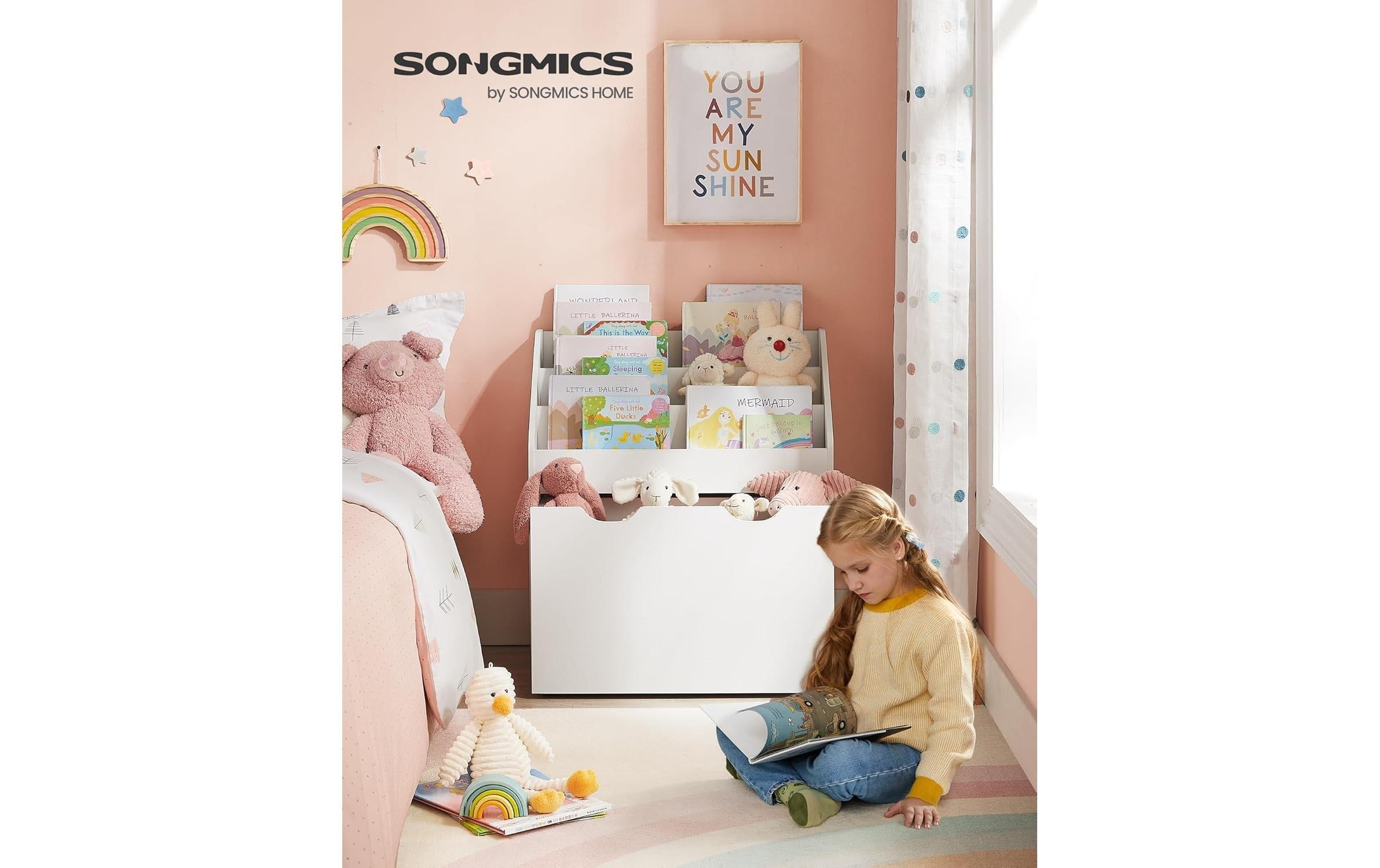 SONGMICS Bücherregal »mit Schublade«