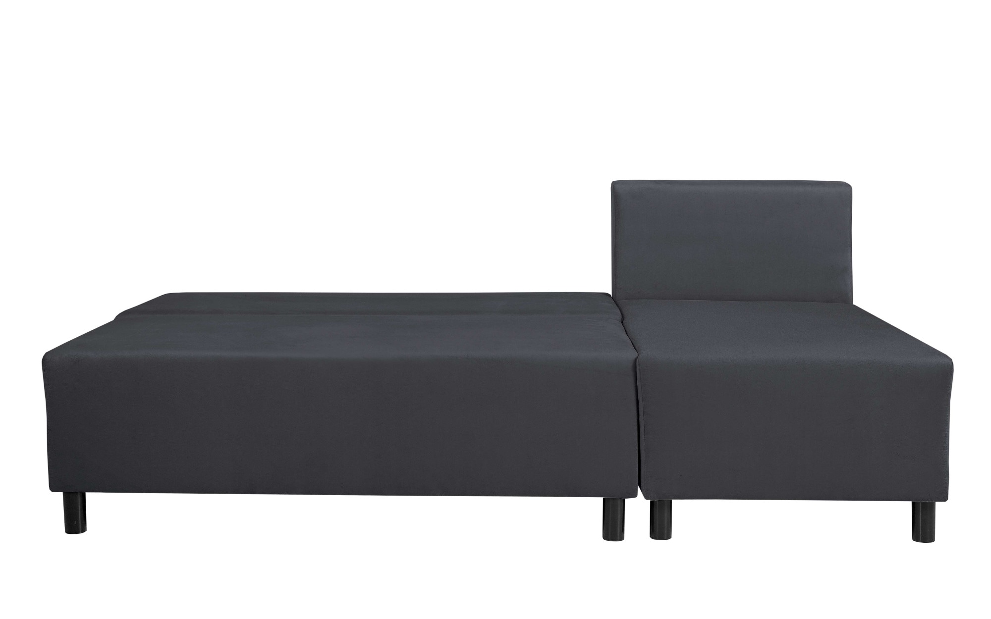 Home affaire Ecksofa »IWALANI, Schlafsofa mit Bettkasten, Recamiere beidseitig montierbar« L-Form, B/T/H 199/135/83 cm, Struktur weich & Velvet