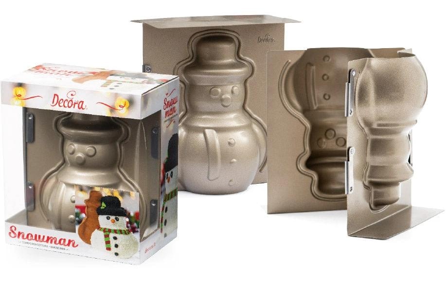 Decora »Decora Backform 3d Schneemann Antihaftbeschichtung Grau«