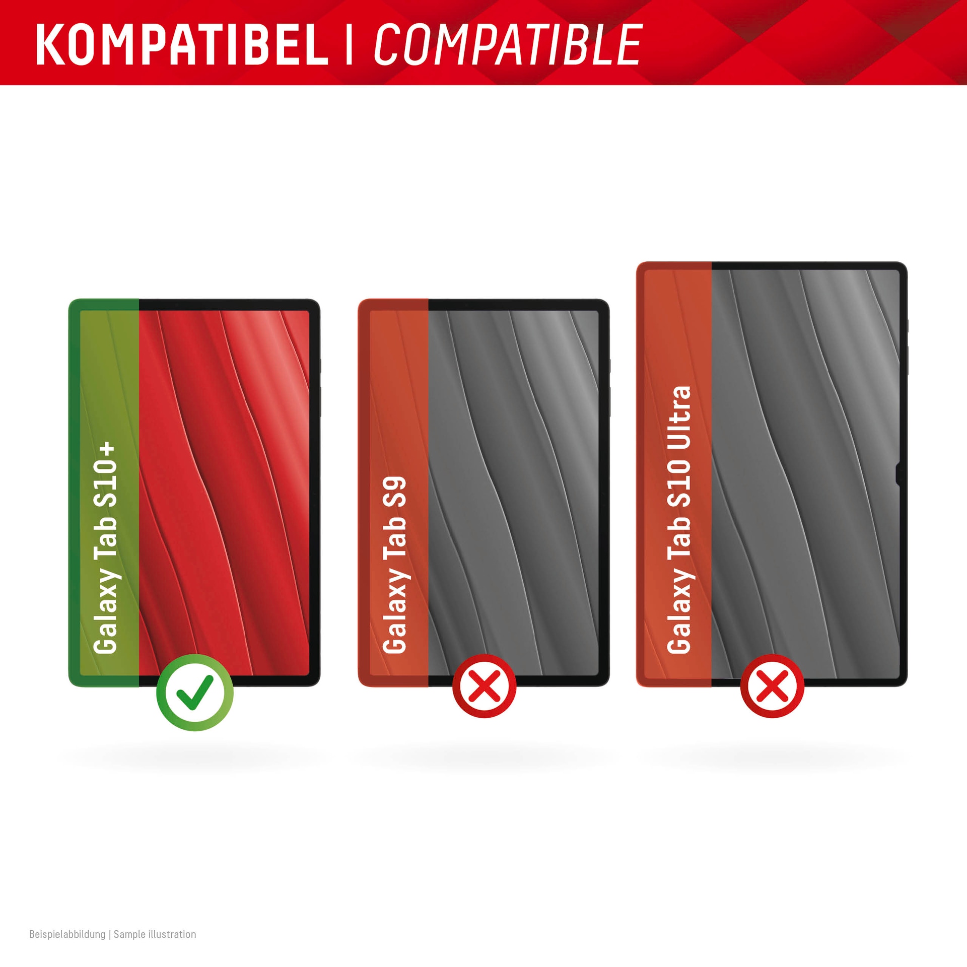 Displex Verre de protection d'écran »Tablet Glass« Displayschutzfolie, Schutzfolie, Bildschirmschutz, kratz- & stossfest