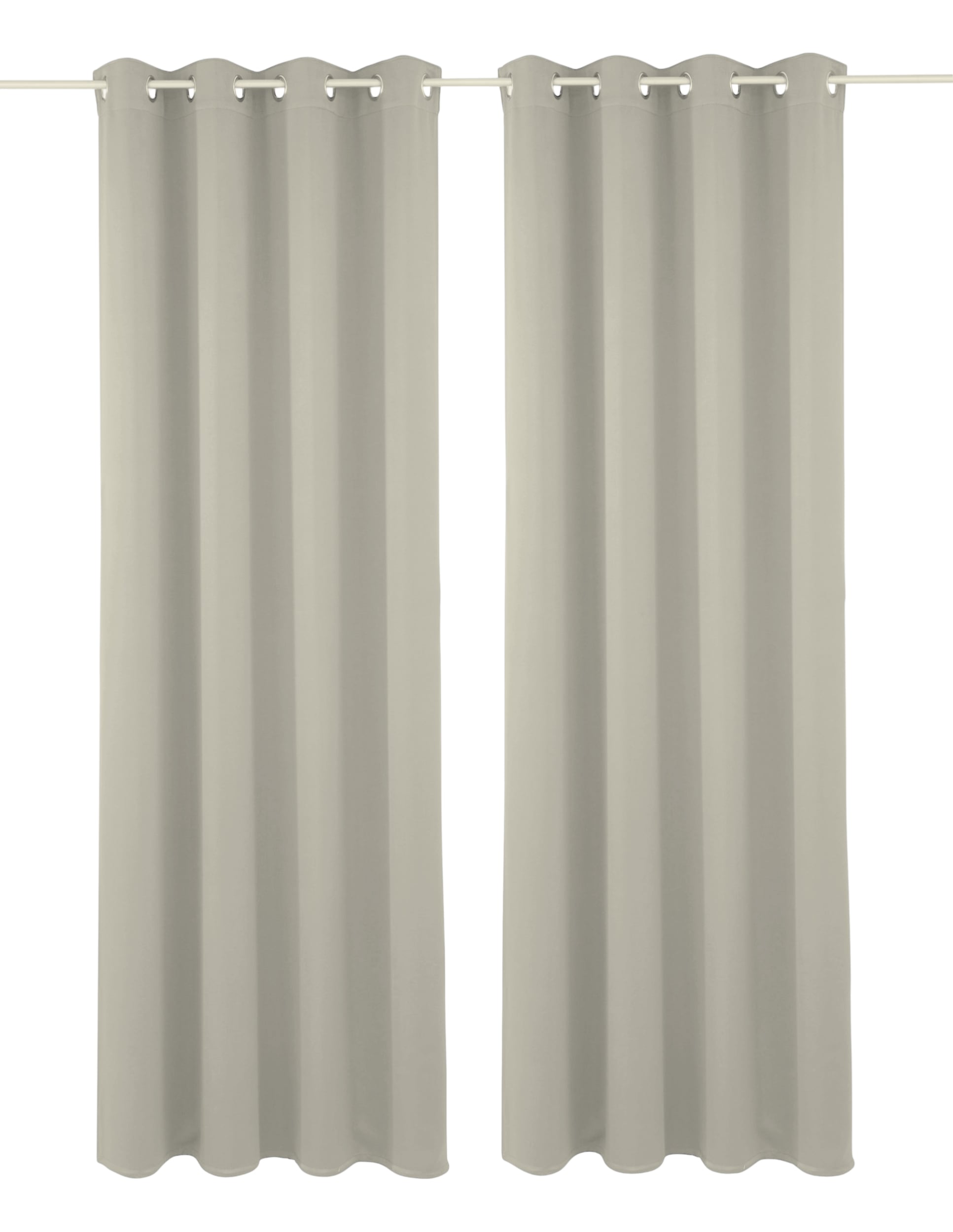 GOODproduct Rideau occultant »Solana« Œillet 2 cuis tlg. Set de 2, largeur 140 cm, uni