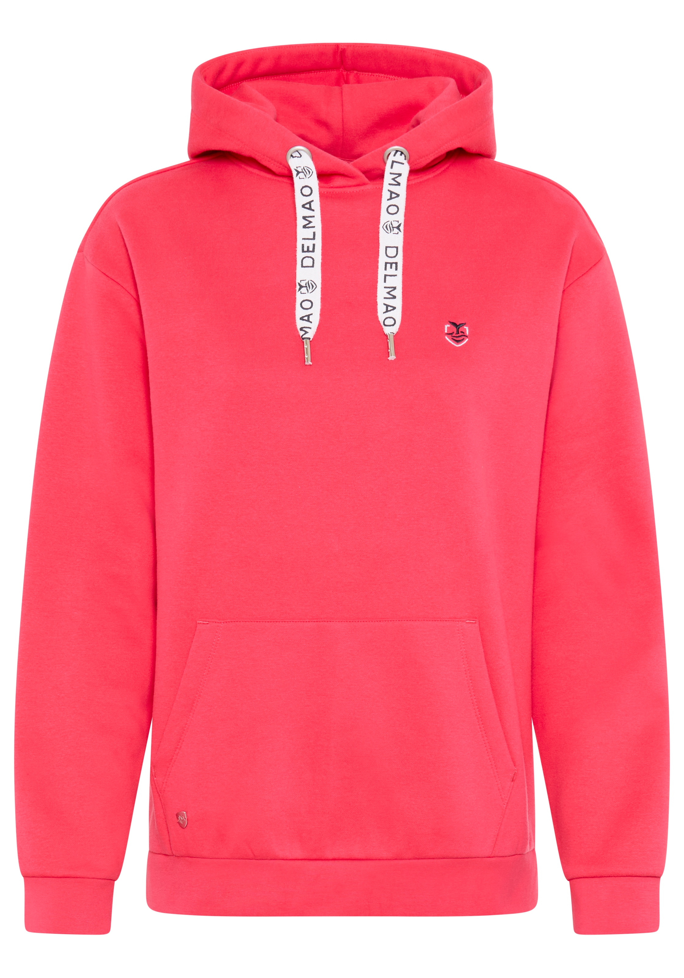 DELMAO Sweat à capuche , Weiche Baumwollmischung mit Kängurutasche und bedruckter Kordel
