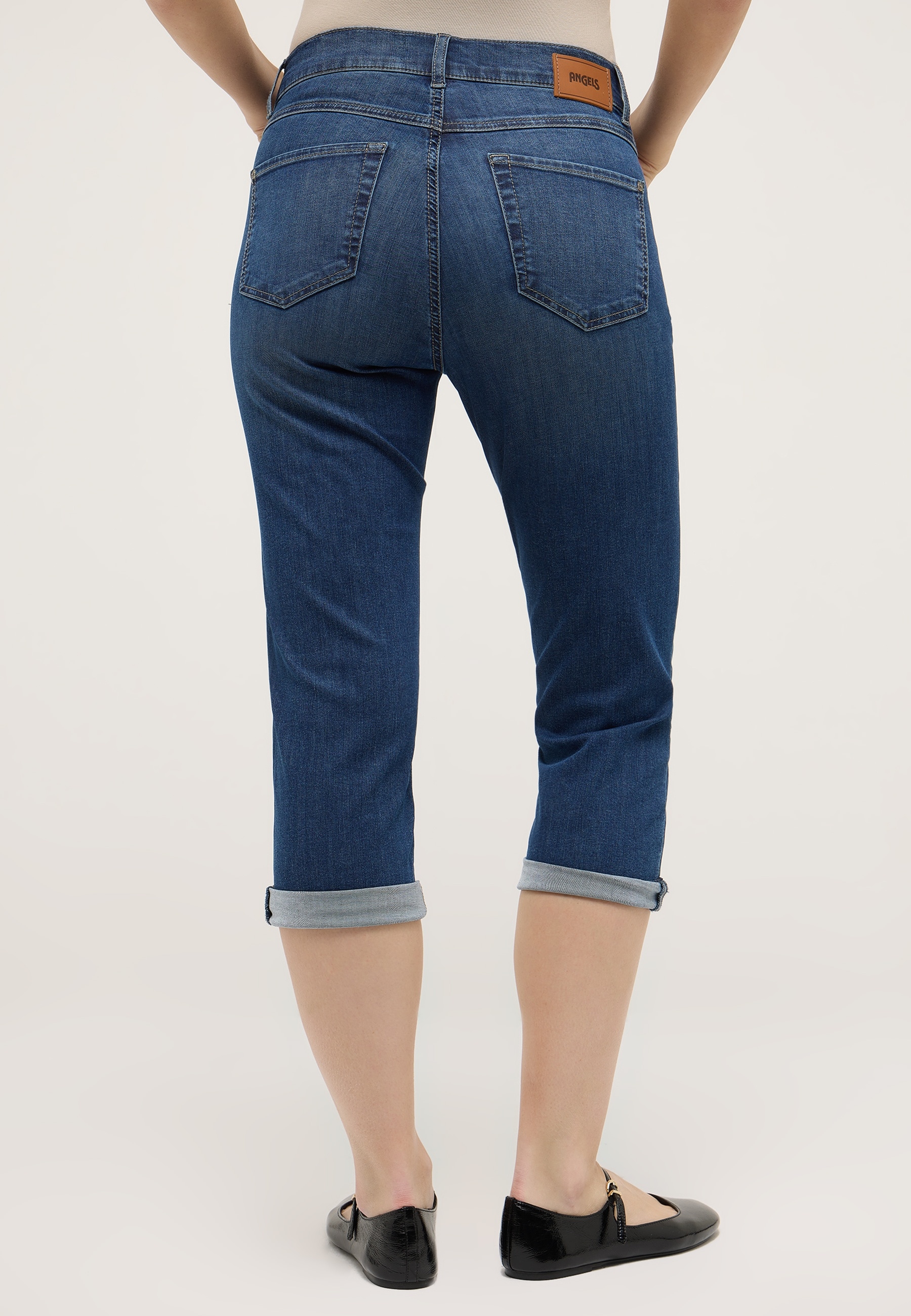 ANGELS Jeans capri »CICI TURN UP« avec stretch et revers