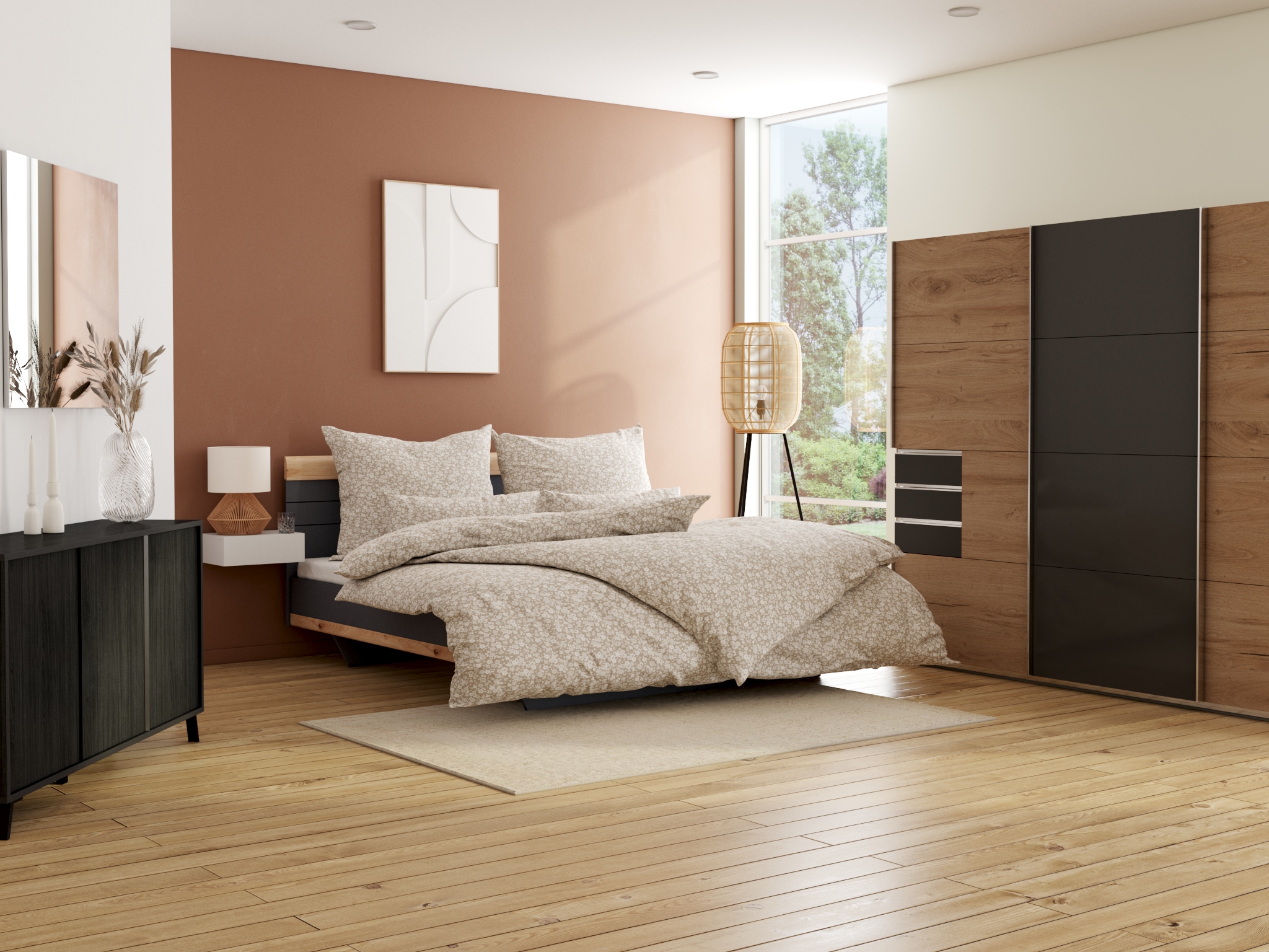 Schlafkontor Table de nuit »Tajo« mit Schublade, Nachtkonsole für Wandmontage