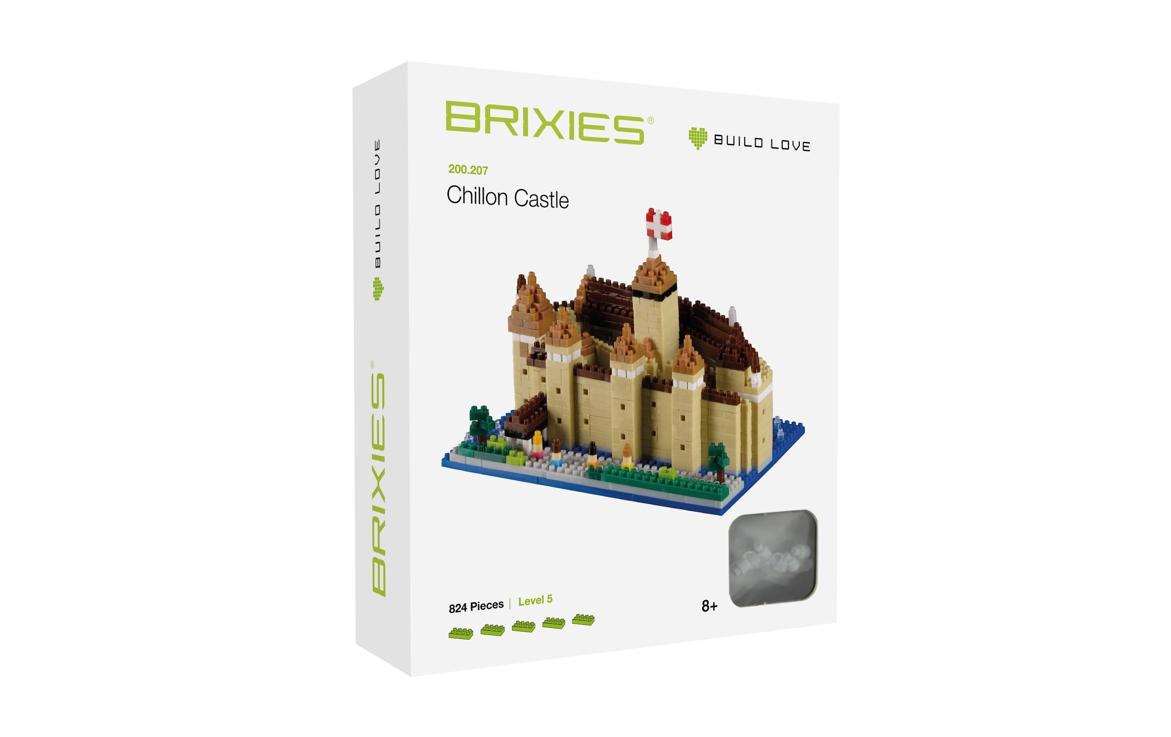 Brixies Spielbausteine »Schloss Chillon aus 824 Bausteinen«