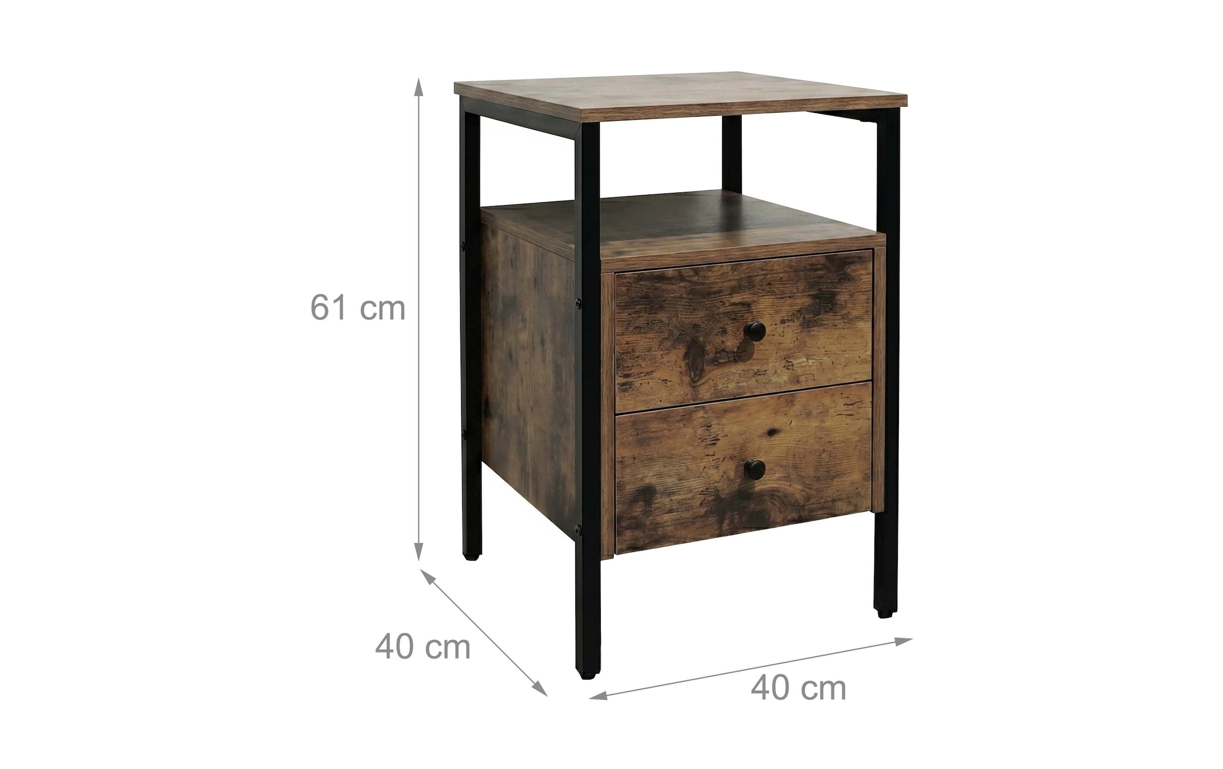 relaxdays Table de nuit »40 x 61 cm«