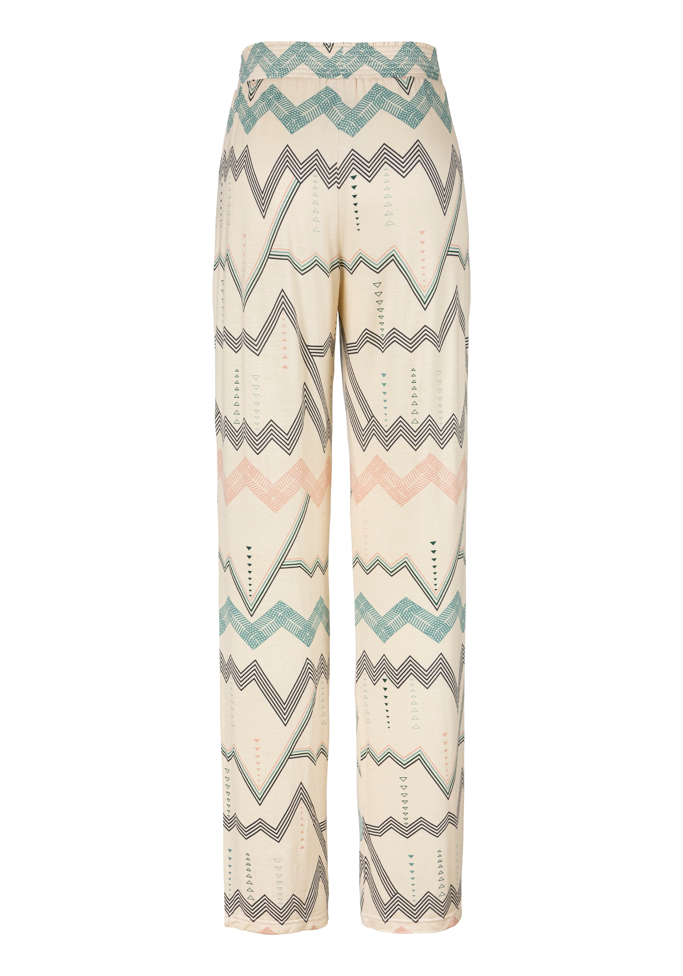 LASCANA Pyjamahose  mit grafischem Zick-Zack Muster