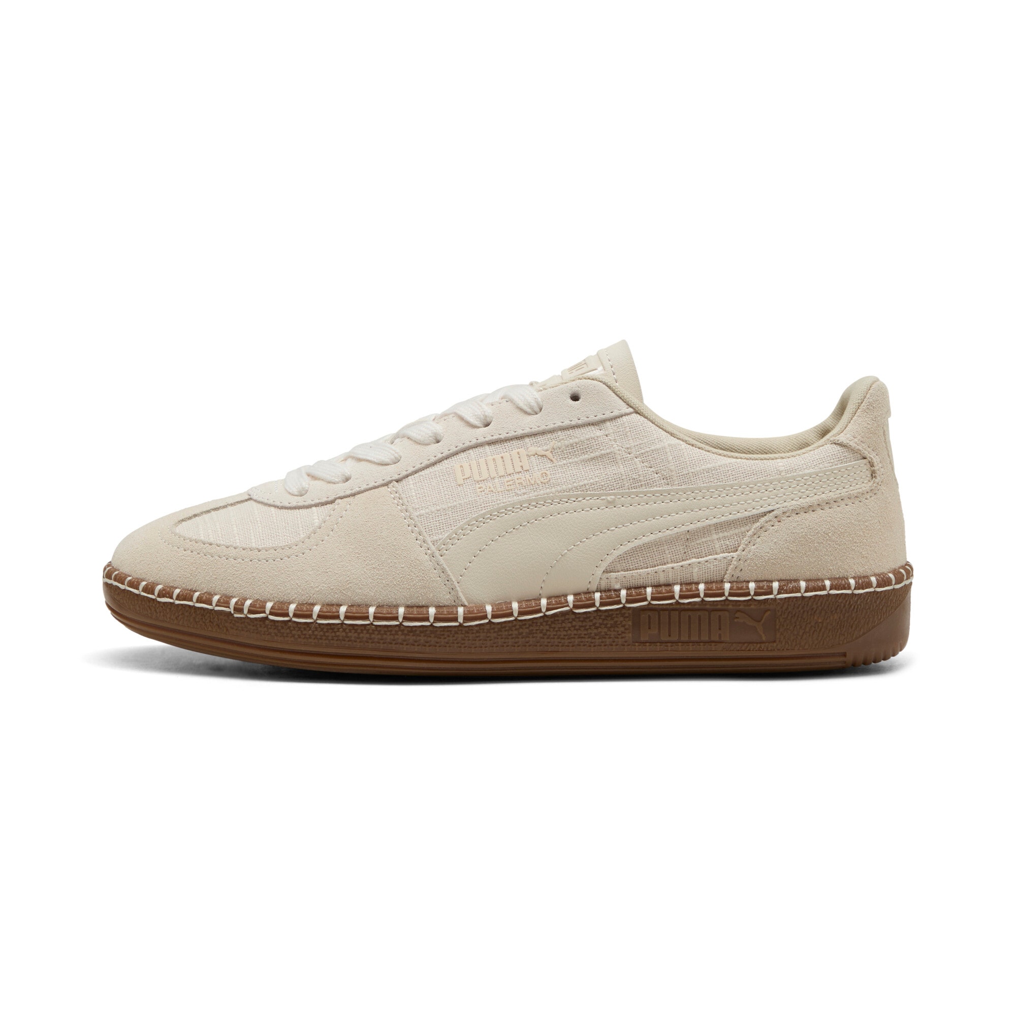 PUMA Sneakers »PALERMO STRAW«  avec profil de semelle extérieure profilé, semelle en caoutchouc, avec lacets