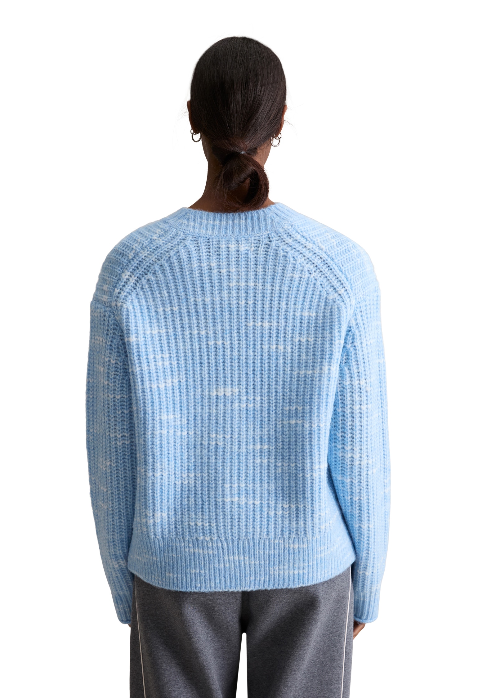 Marc O'Polo DENIM Cardigan cropped aus weichem Wolle-Mix