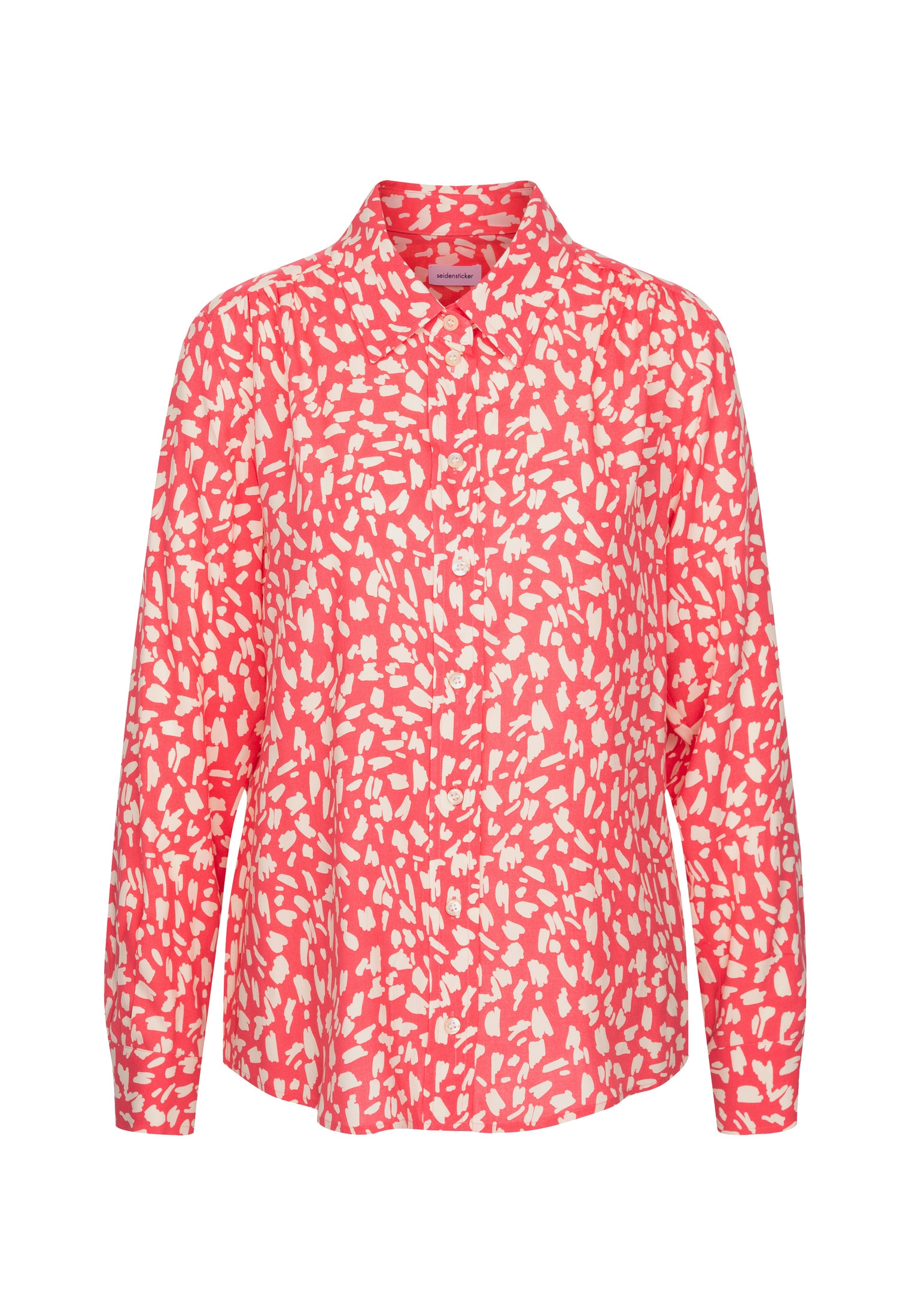 seidensticker Blouse chemise »Schwarze Rose« 1/1 Kragen Druck